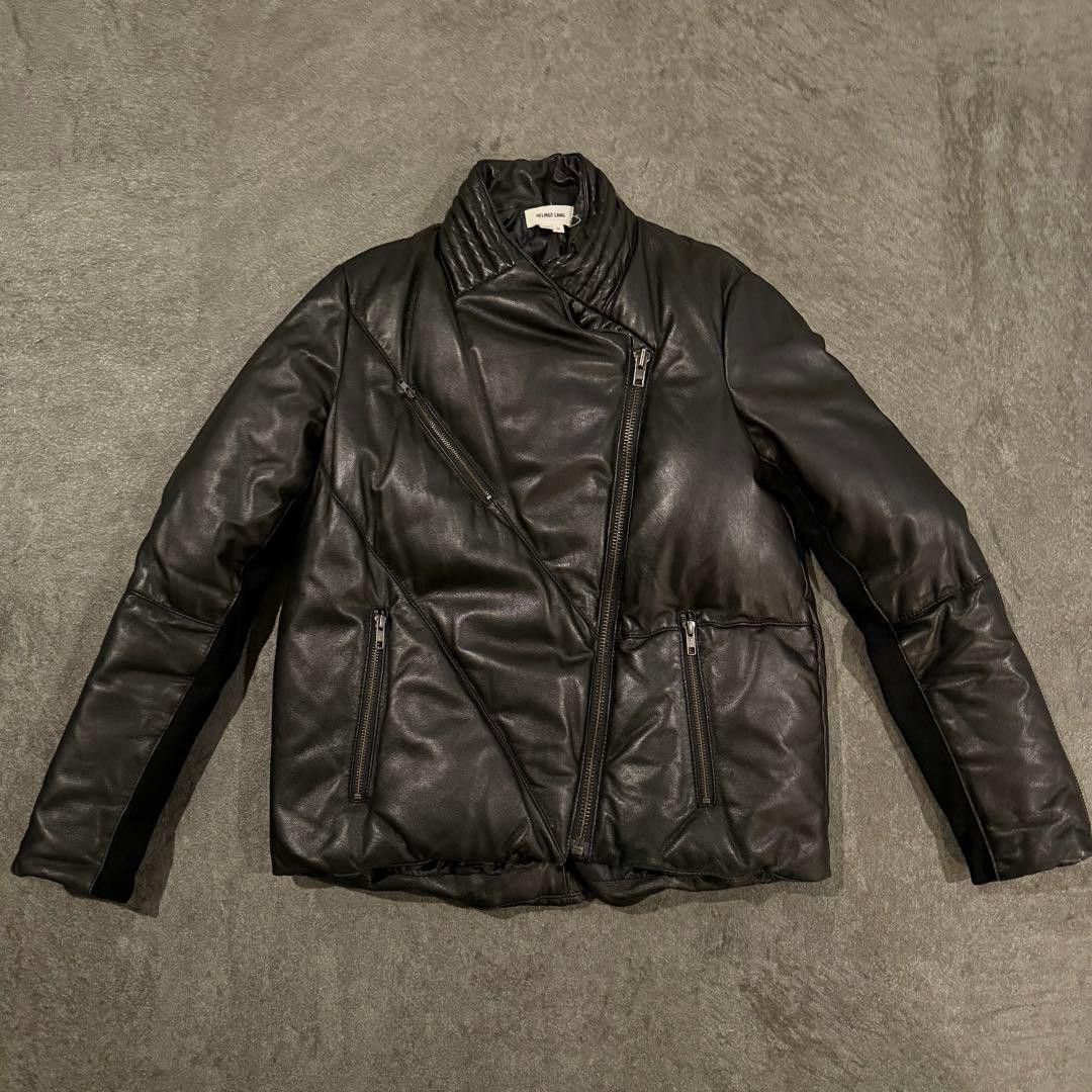 Helmut Lang Helmut Lang Leather Down Sheepskin Jacket Black S Size US S / EU 44-46 / 1 - 1 Thumbnail