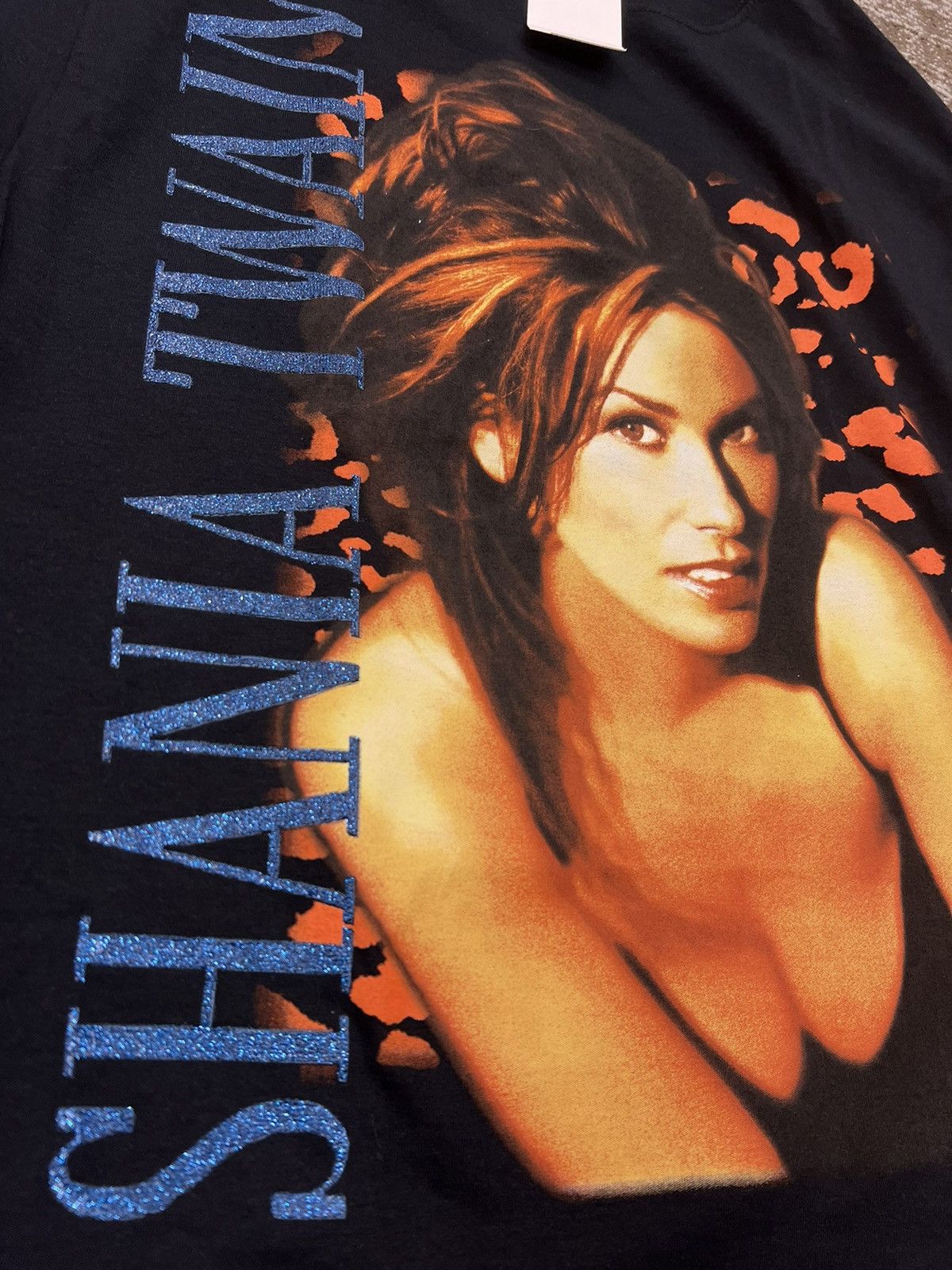 Band Tees Deadstock Retro Glittered Shania Twain Tee Grailed