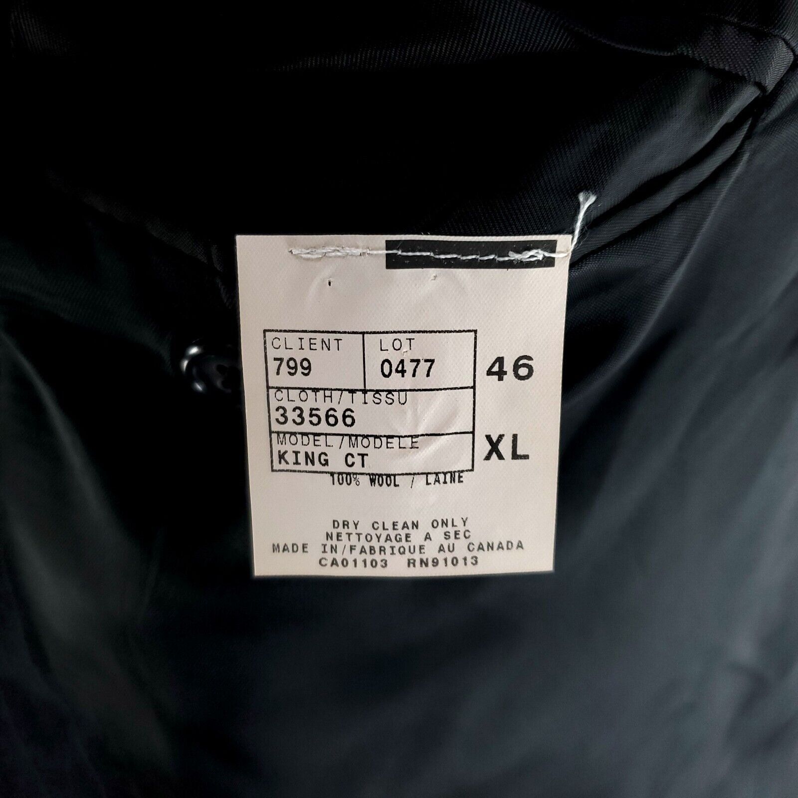 Jack Victor Jack Victor King Ct Wool 2 Button Suit Jacket 46L Gray Strip Size 46L - 8 Thumbnail