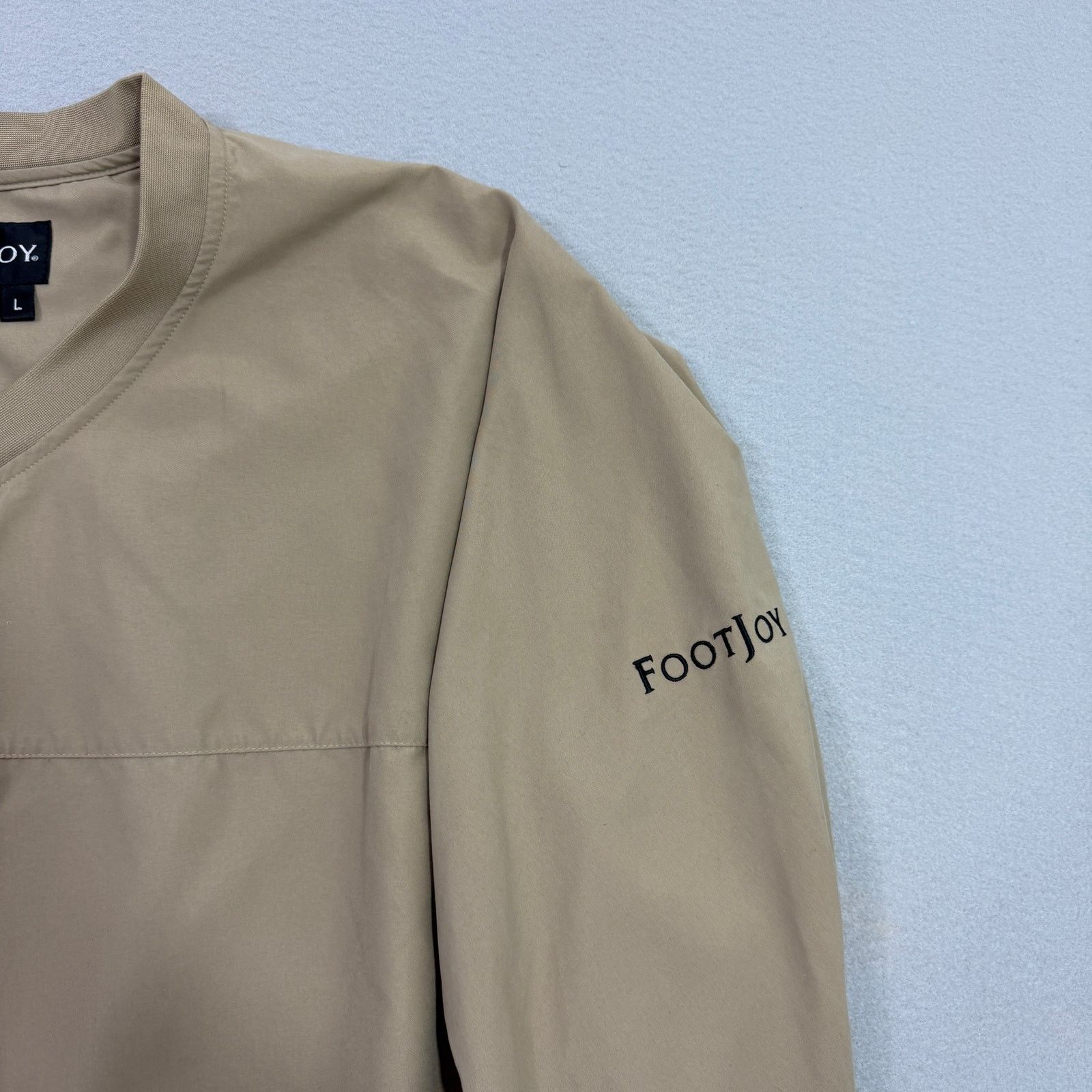 Footjoy Footjoy Windbreaker Jacket Men's Large Tan Golf Golfing Size US L / EU 52-54 / 3 - 3 Thumbnail