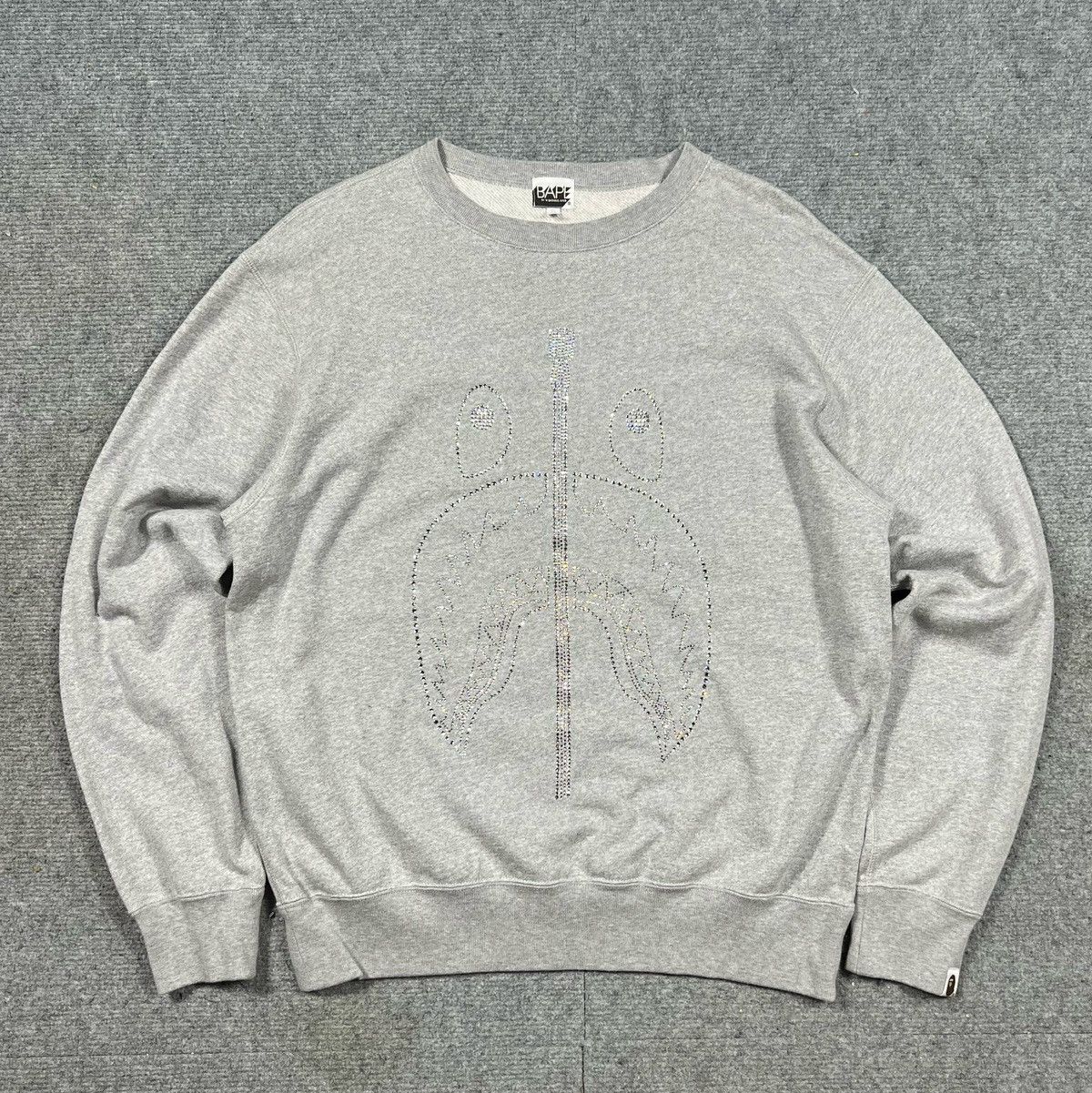 Bape × Nigo OG BAPE SHARK SWAROVSKI CREWNECK Size US M / EU 48-50 / 2 - 2 Thumbnail
