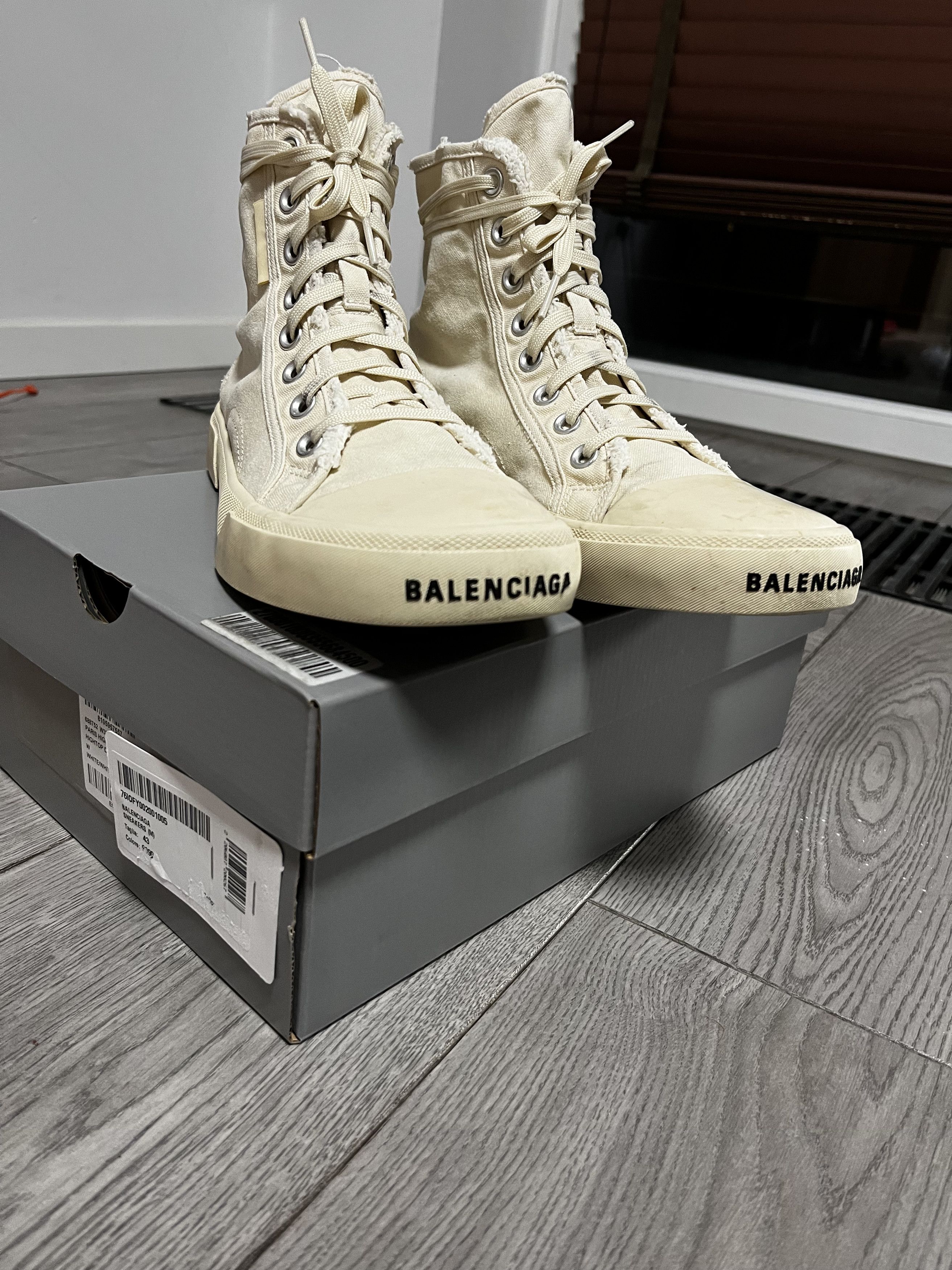 Balenciaga Balenciaga Paris high top sneakers | Grailed