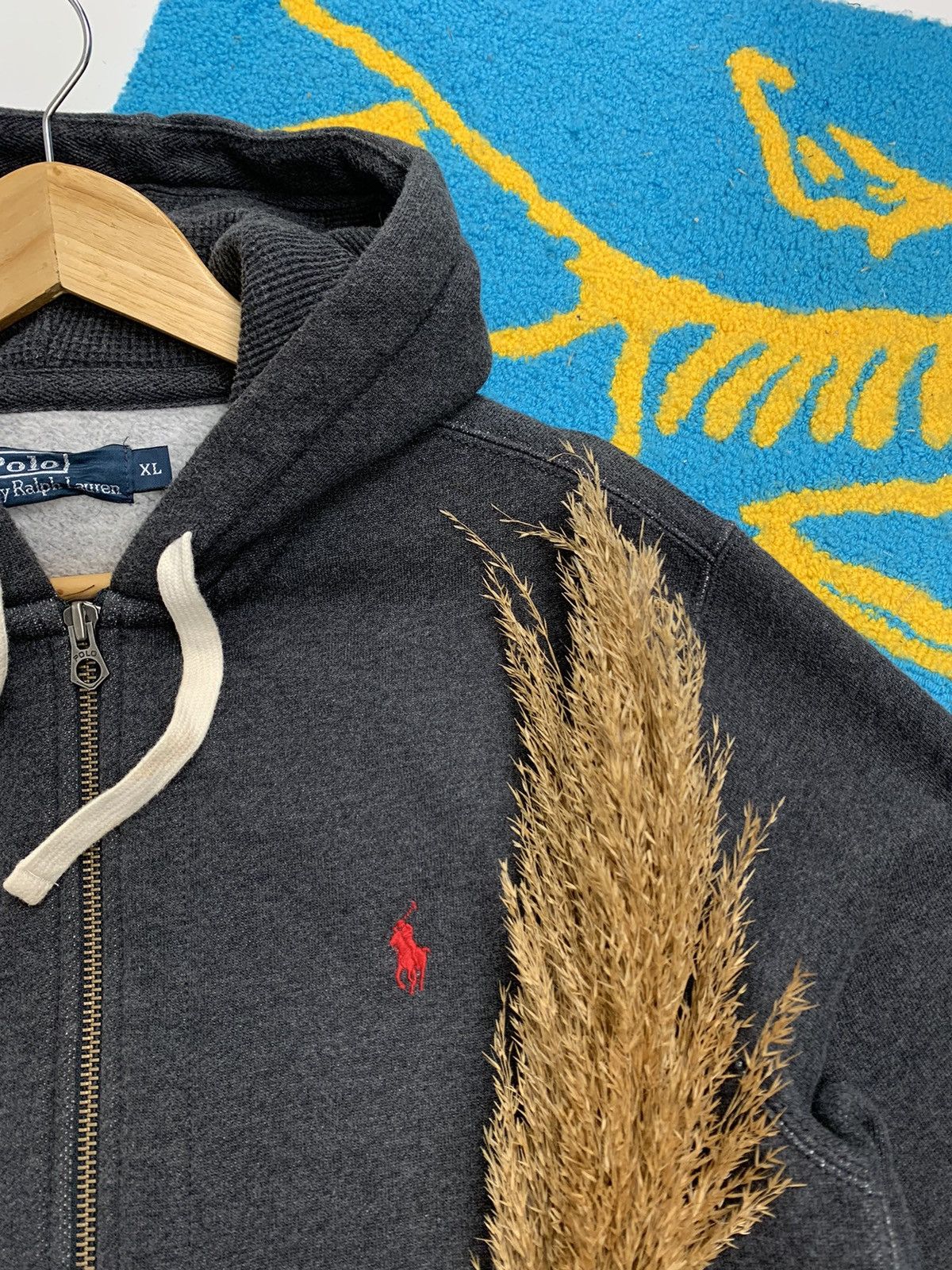 Ralph Lauren × Vintage Vintage 90’s Ralph Lauren Heavy Cotton Zip Hoodie Size US XL / EU 56 / 4 - 5 Thumbnail