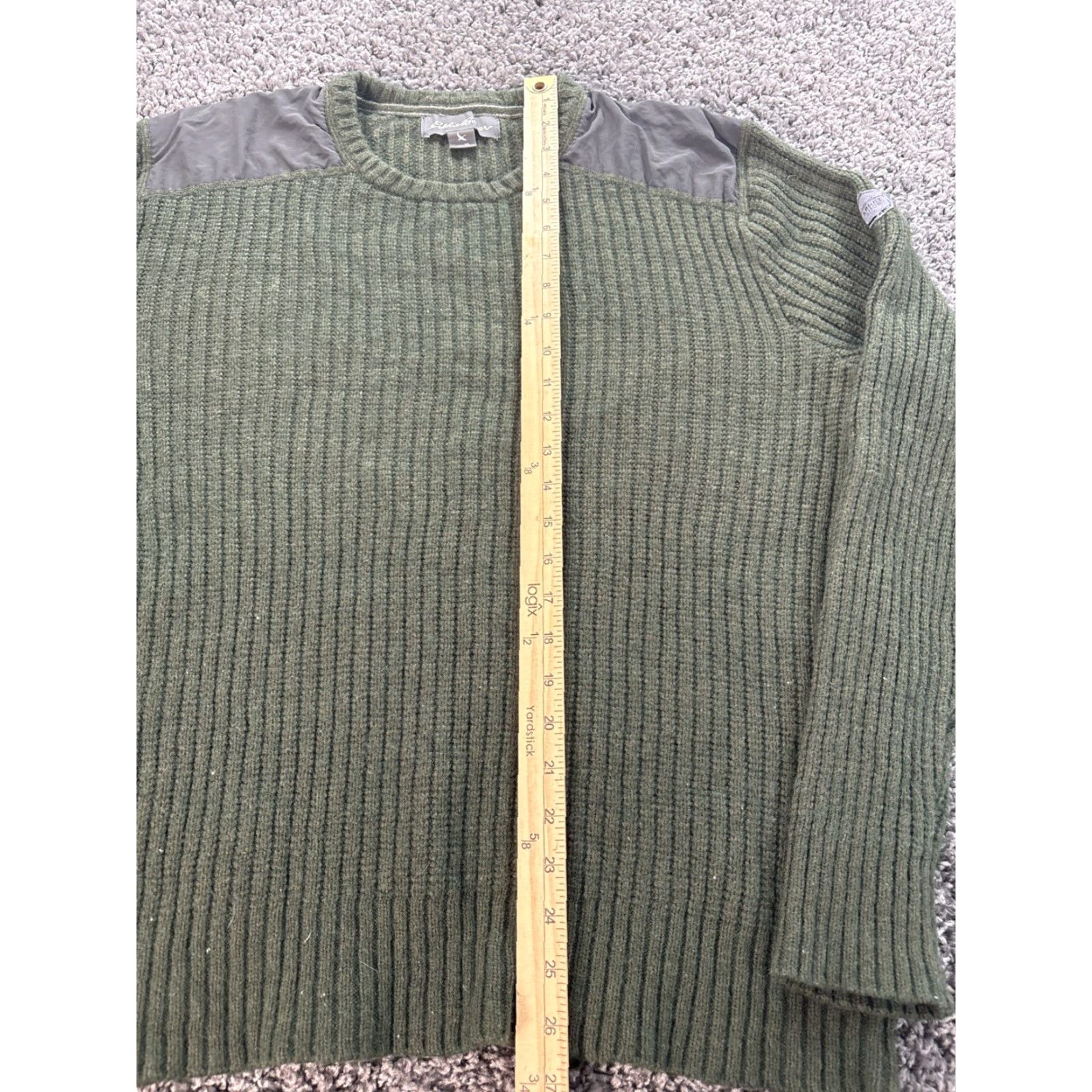 Eddie Bauer Eddie Bauer Sweater Men XL Green Commando Ribbed Knit Hiking Pullover Crew Neck Knit All Seasons Vintage? No (But exclude). Size US XL / EU 56 / 4 - 2 Thumbnail