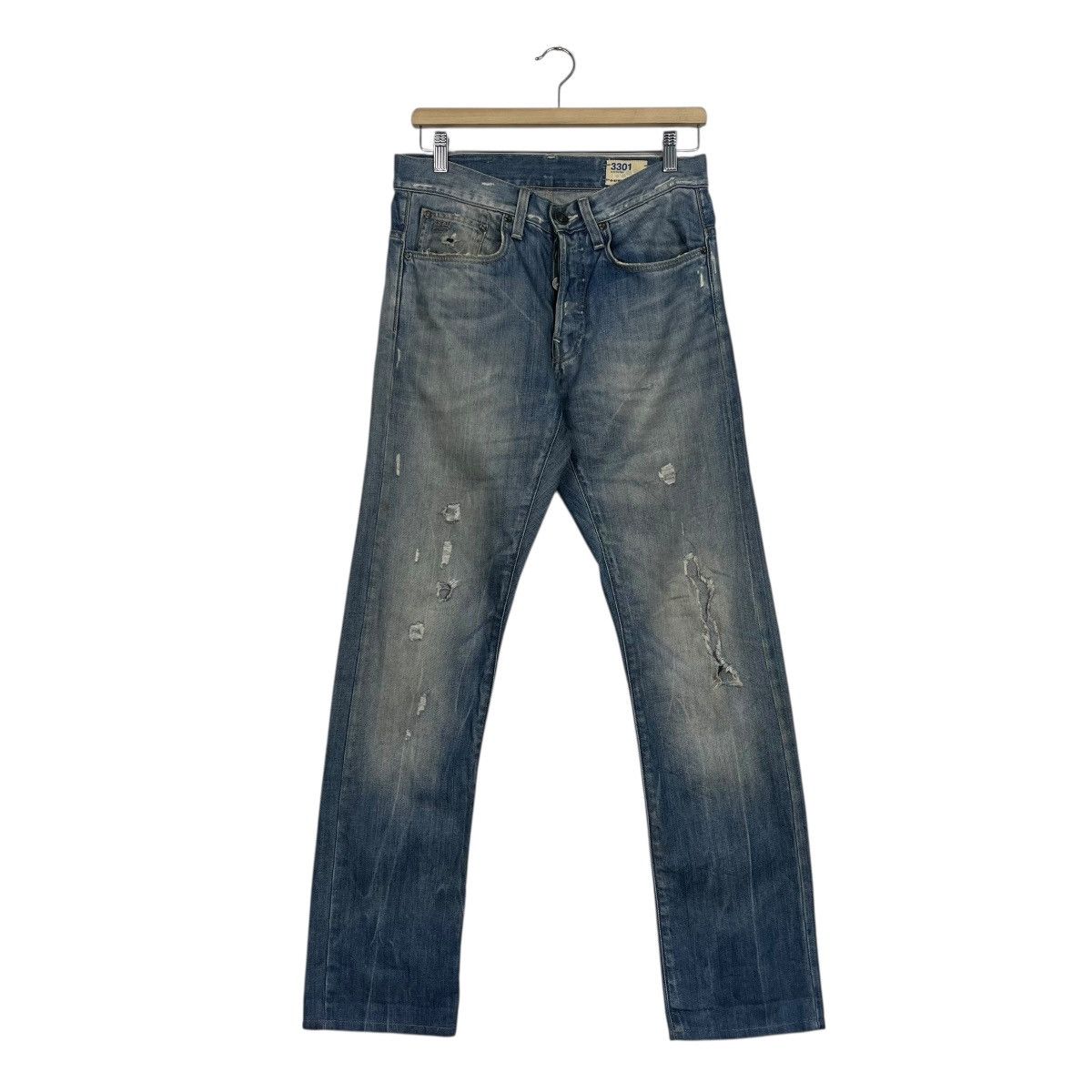 G-Star Vintage G Star Raw Distressed Denim Jeans Size US 30 / EU 46 - 1 Thumbnail