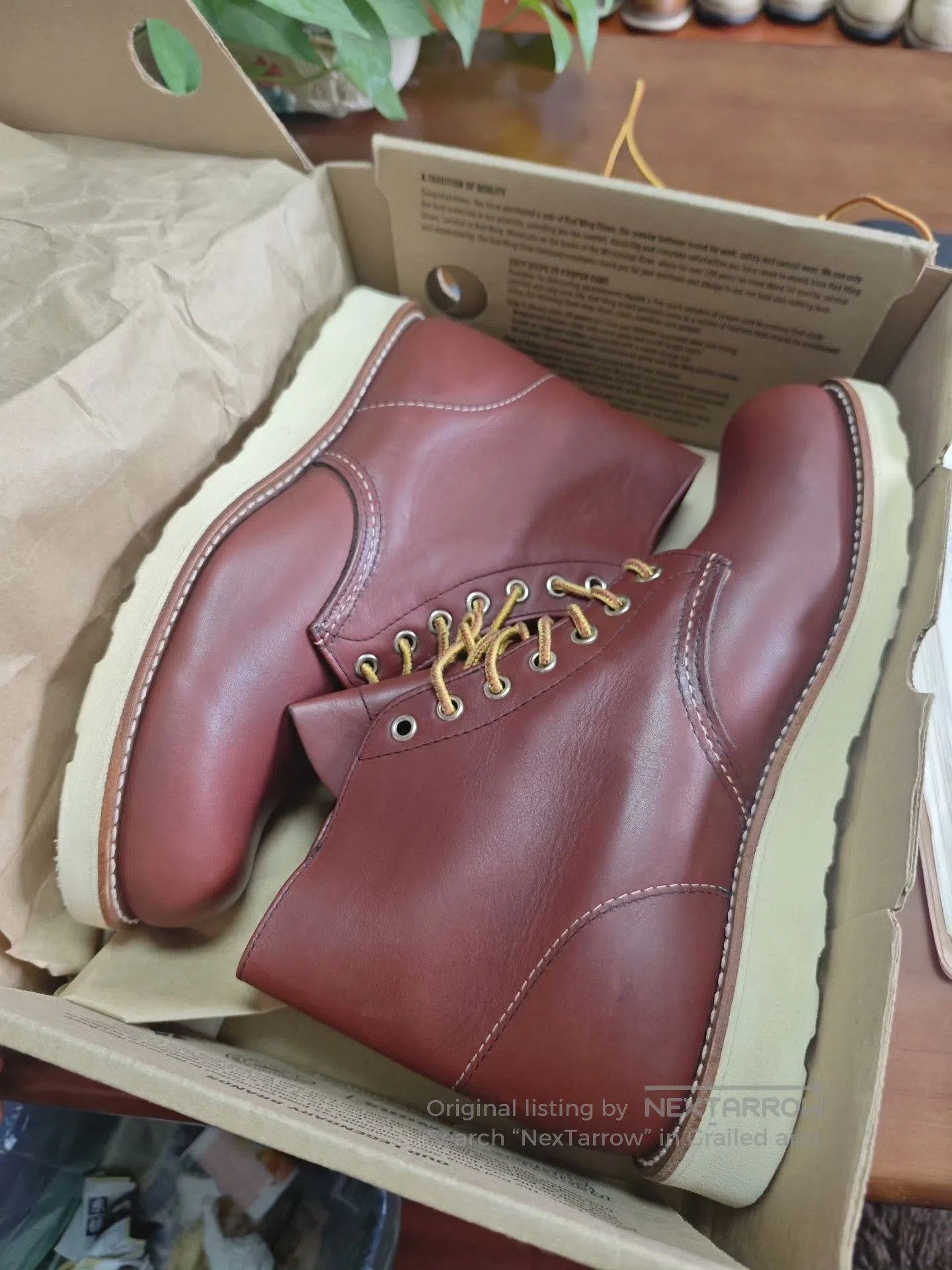 Red Wing Redwing 9105 Classic Work Boots. Size US 8 / EU 41 - 2 Thumbnail