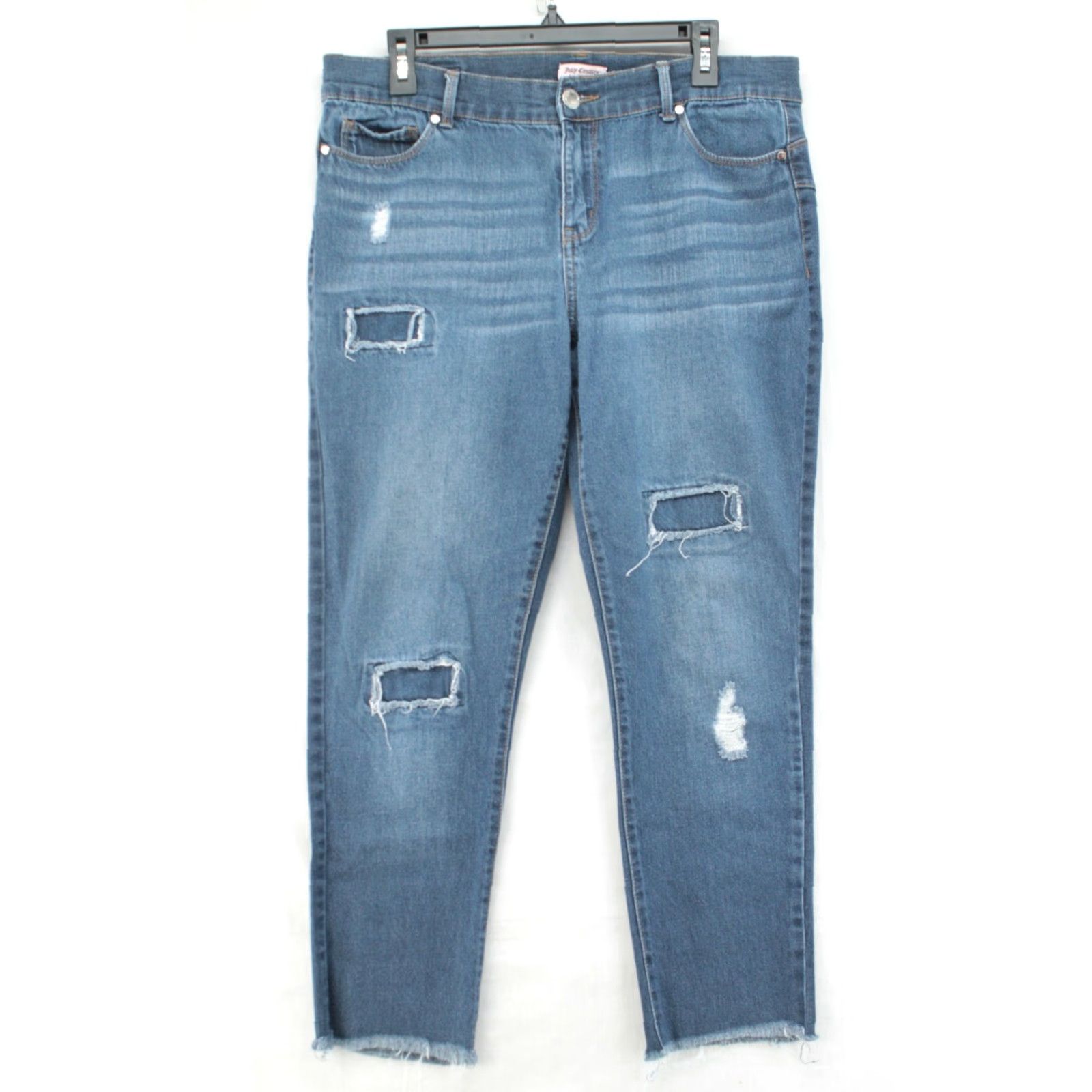 Juicy Couture Juicy Couture Jeans Women's 14 Blue Distressed Casual Street Wear Party Office Size 36" / US 14 / IT 50 - 2 Thumbnail