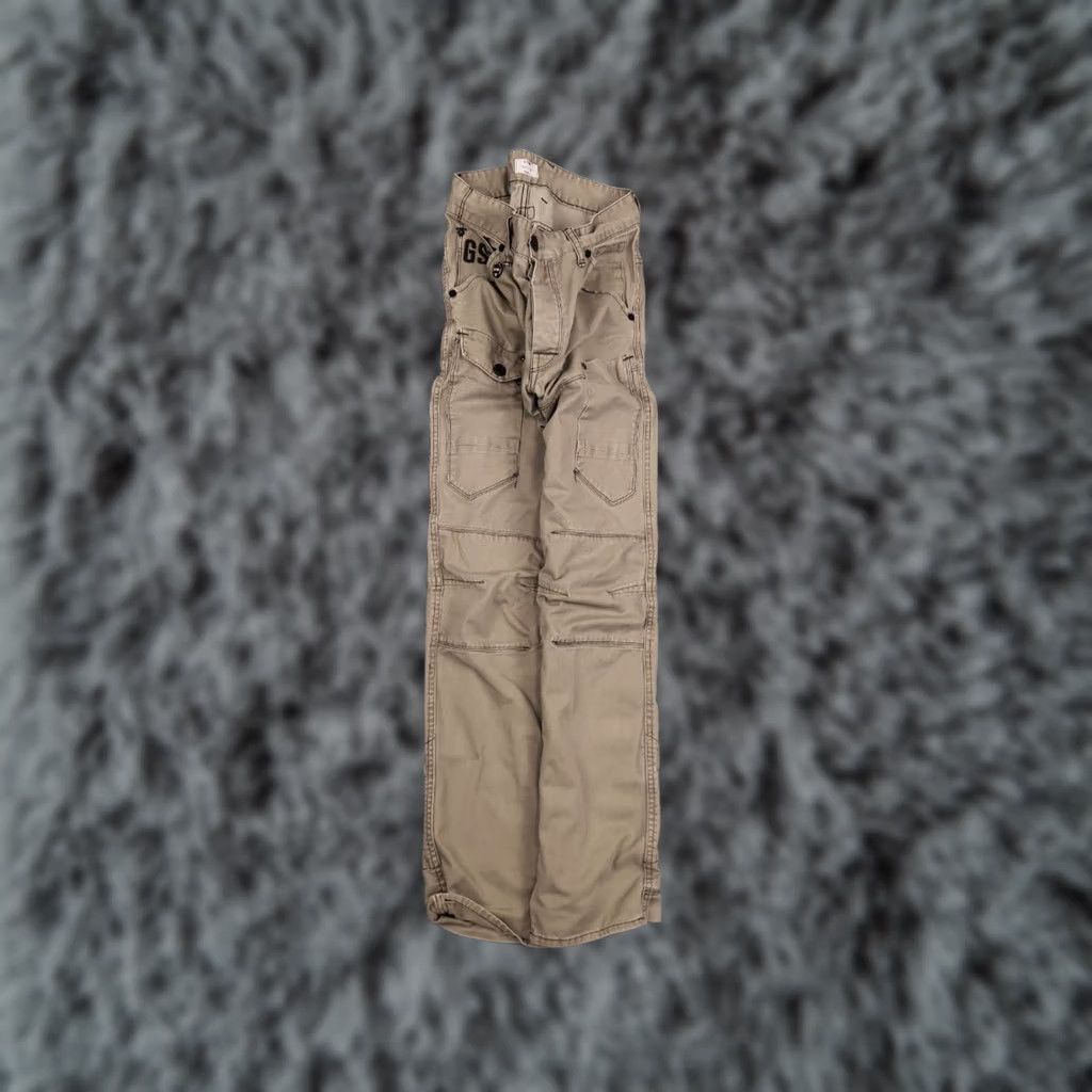 G-Star VINTAGE G-Star RAW 3D TAPERED COJ Dark Beige Canvas Cargo Pants Mens 30 Beige 5-Pocket Cargo 3D Army Stars 3301 Elwood 5620 Size US 30 / EU 46 - 1 Thumbnail