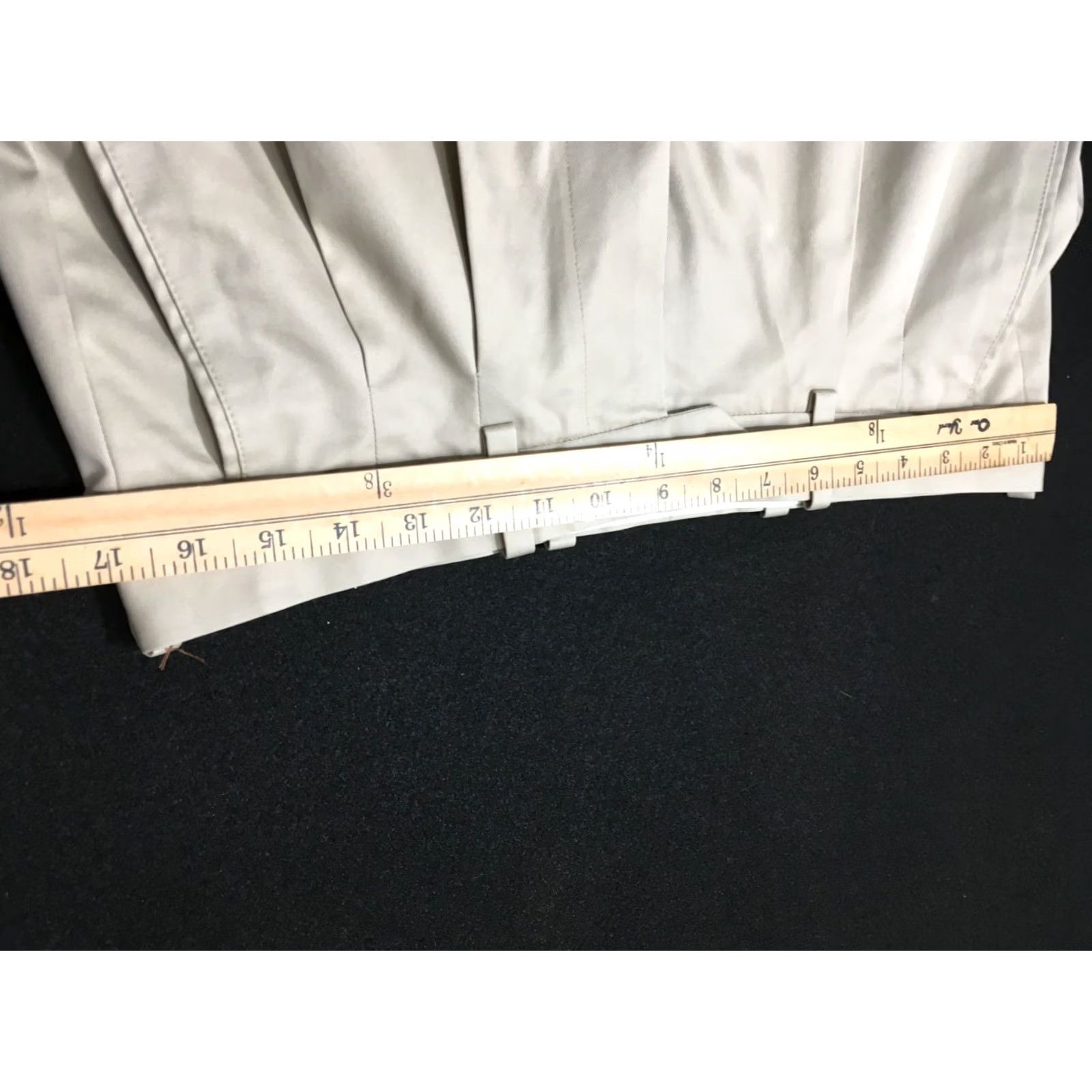 Nordstrom John W Nordstrom Pants Mens Tag 33 x29 Khaki Pleated Wrinkle Free staining Size US 33 - 4 Thumbnail