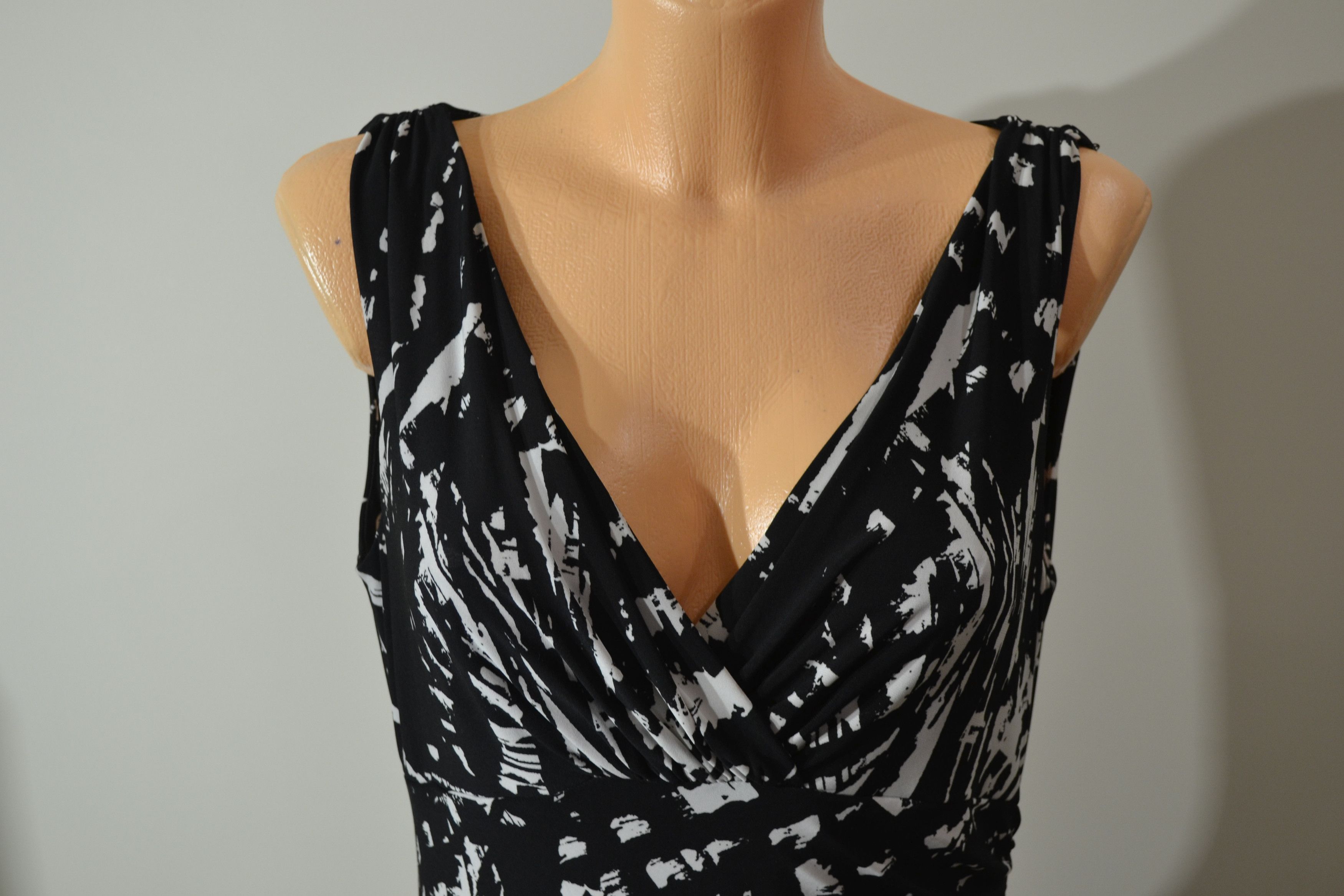 Lauren Ralph Lauren Vintage Lauren Ralph Lauren Black and White Midi Dress Size S / US 4 / IT 40 - 3 Thumbnail