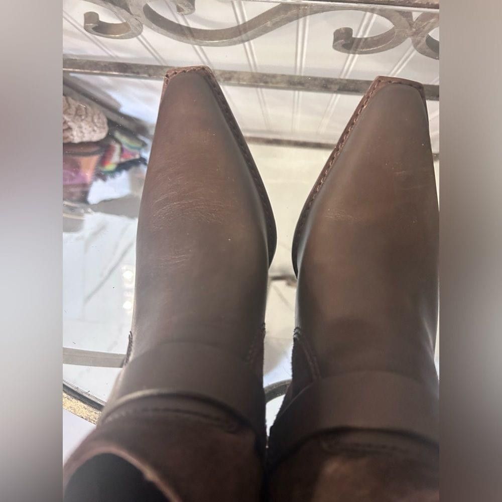 Vince Camuto Vince Camuto brown leather/suede Booties size 7.5 Size US 7.5 / IT 37.5 - 10 Thumbnail