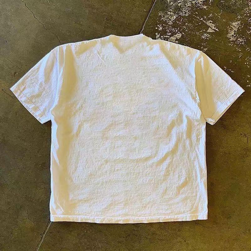 Japanese Brand × Vintage White casual retro crying boy print t-shirt Size US M / EU 48-50 / 2 - 2 Thumbnail