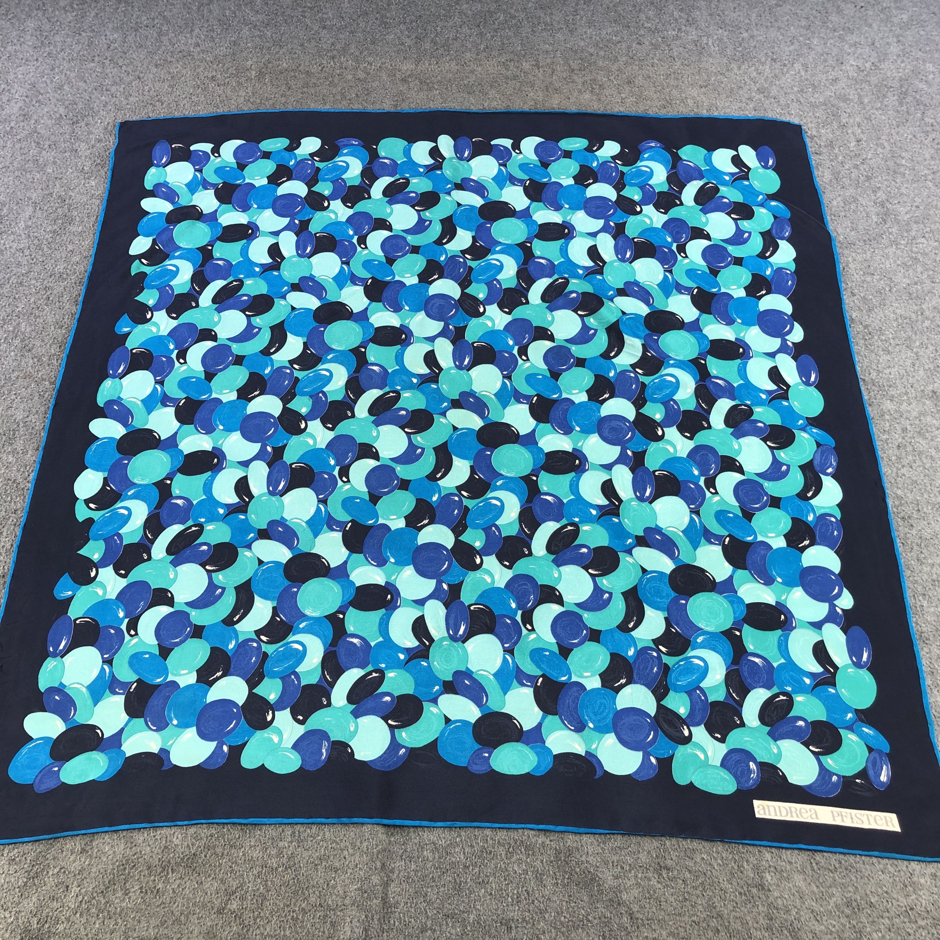 Vintage Andrea Pfister Hand Rolled Silk Scarf M1237 Size ONE SIZE - 2 Thumbnail