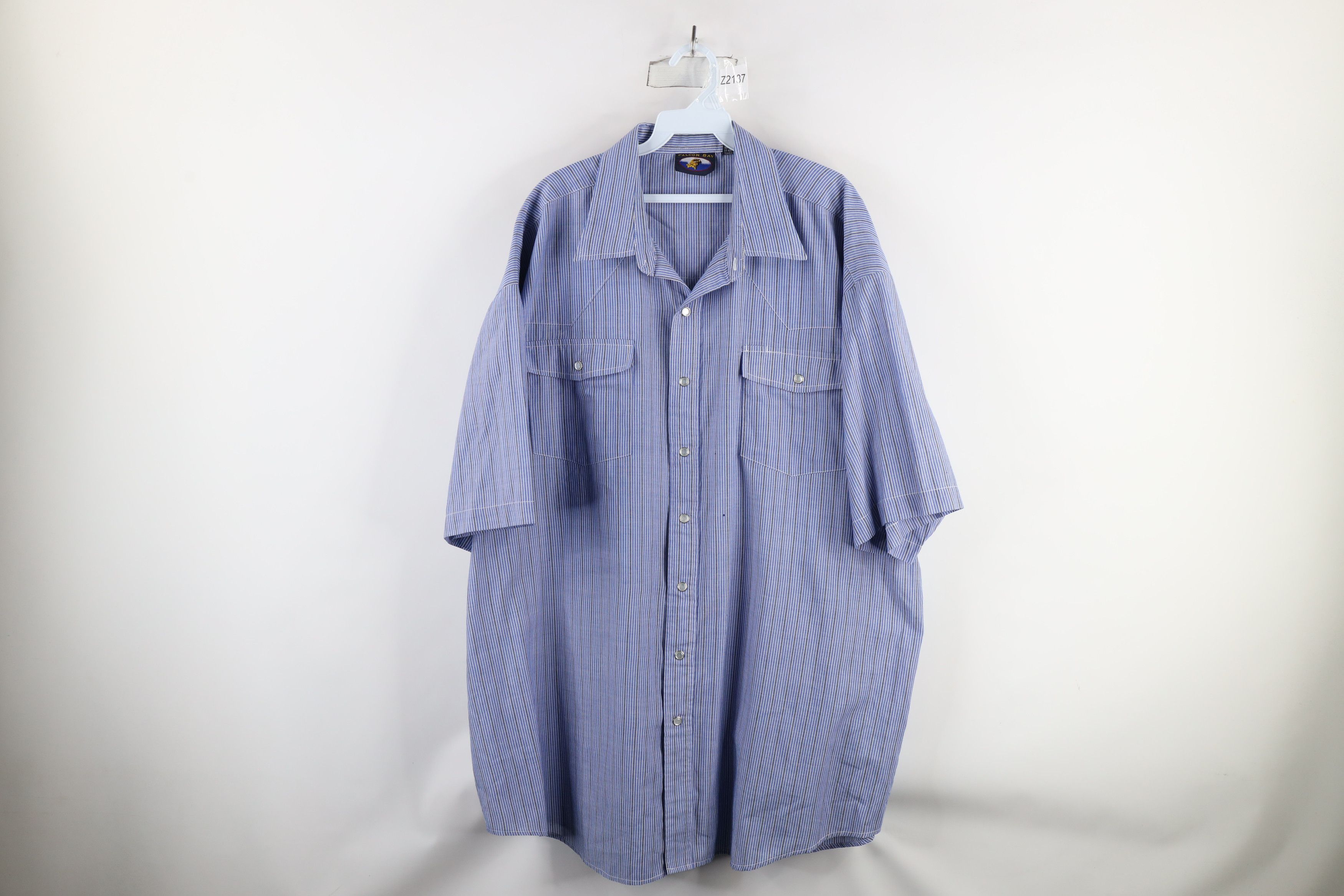 Vintage Vintage 90s Streetwear Striped Western Snap Button Shirt Size US XXL / EU 58 / 5 - 1 Thumbnail