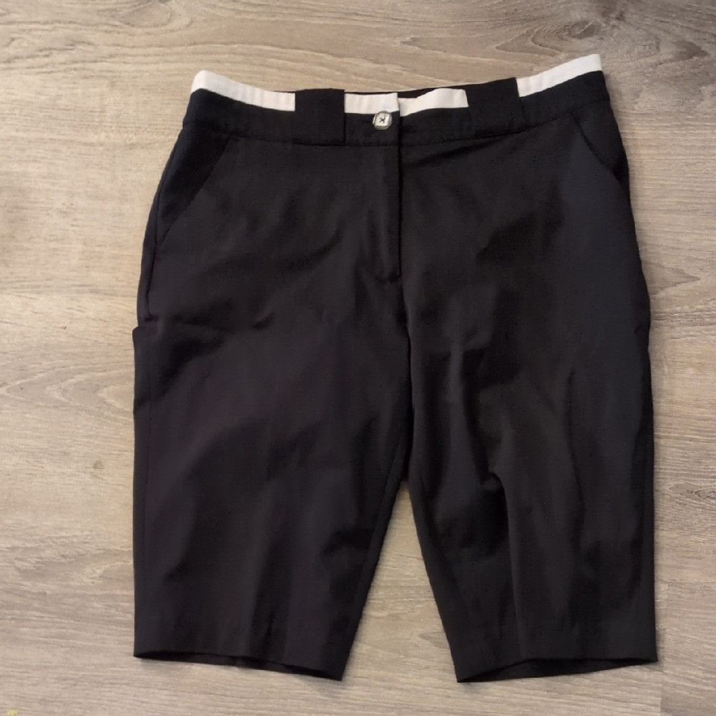 Other Ep Pro Black White Golf Shorts Size 6 Size 28" / US 6 / IT 42 - 1 Thumbnail