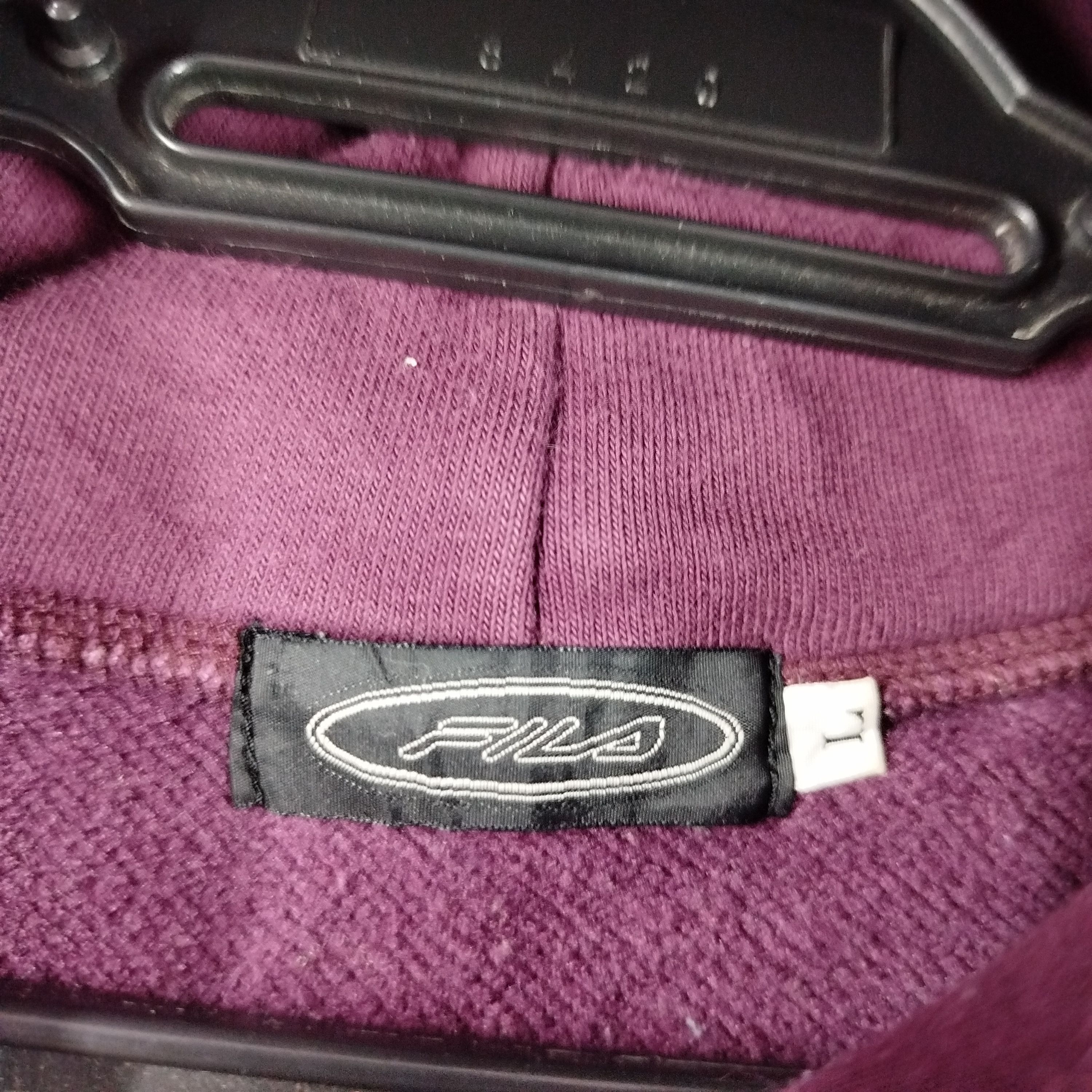 Fila Vintage Fila Center Logo Made In Japan Dark Purple Faded Size US L / EU 52-54 / 3 - 5 Thumbnail