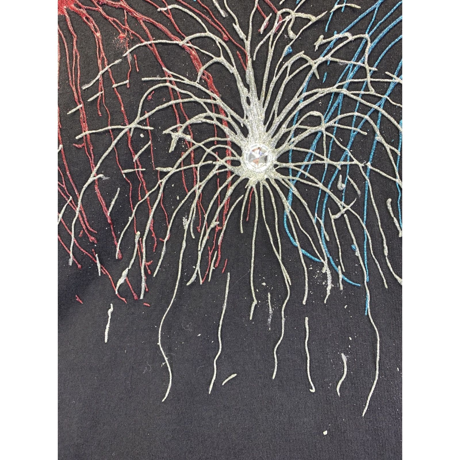 Hanes VINTAGE Hanes Her Way Gel Art Womens T Shirt Medium-8515 Black 1990s Cotton Short Sleeve Mens Womens Girls Boys? Size M / US 6-8 / IT 42-44 - 5 Thumbnail