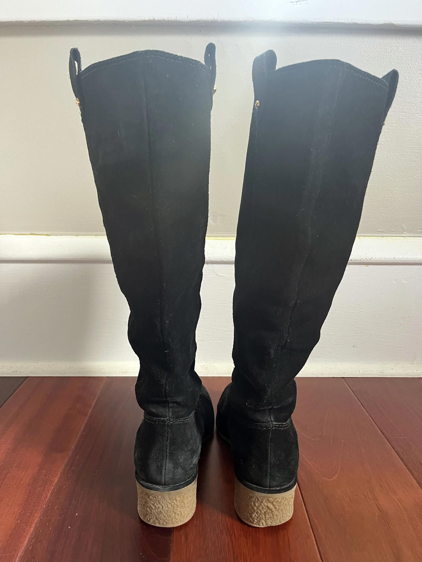 Designer Kate Spade Black Suede Boots Size 6.5 Size US 6.5 / IT 36.5 - 2 Thumbnail