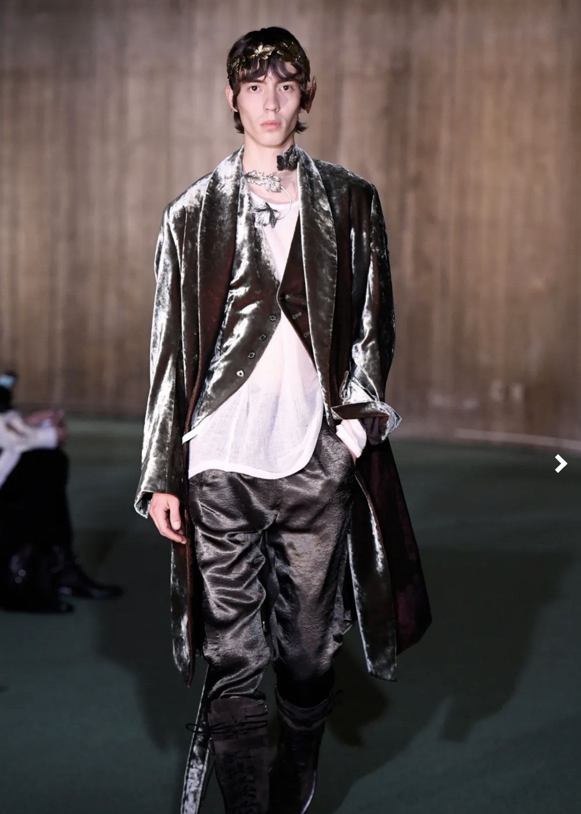 Ann Demeulemeester ann demeulemeester silver coat fw20 runway unisex XS 36 Size US XS / EU 42 / 0 - 1 Thumbnail