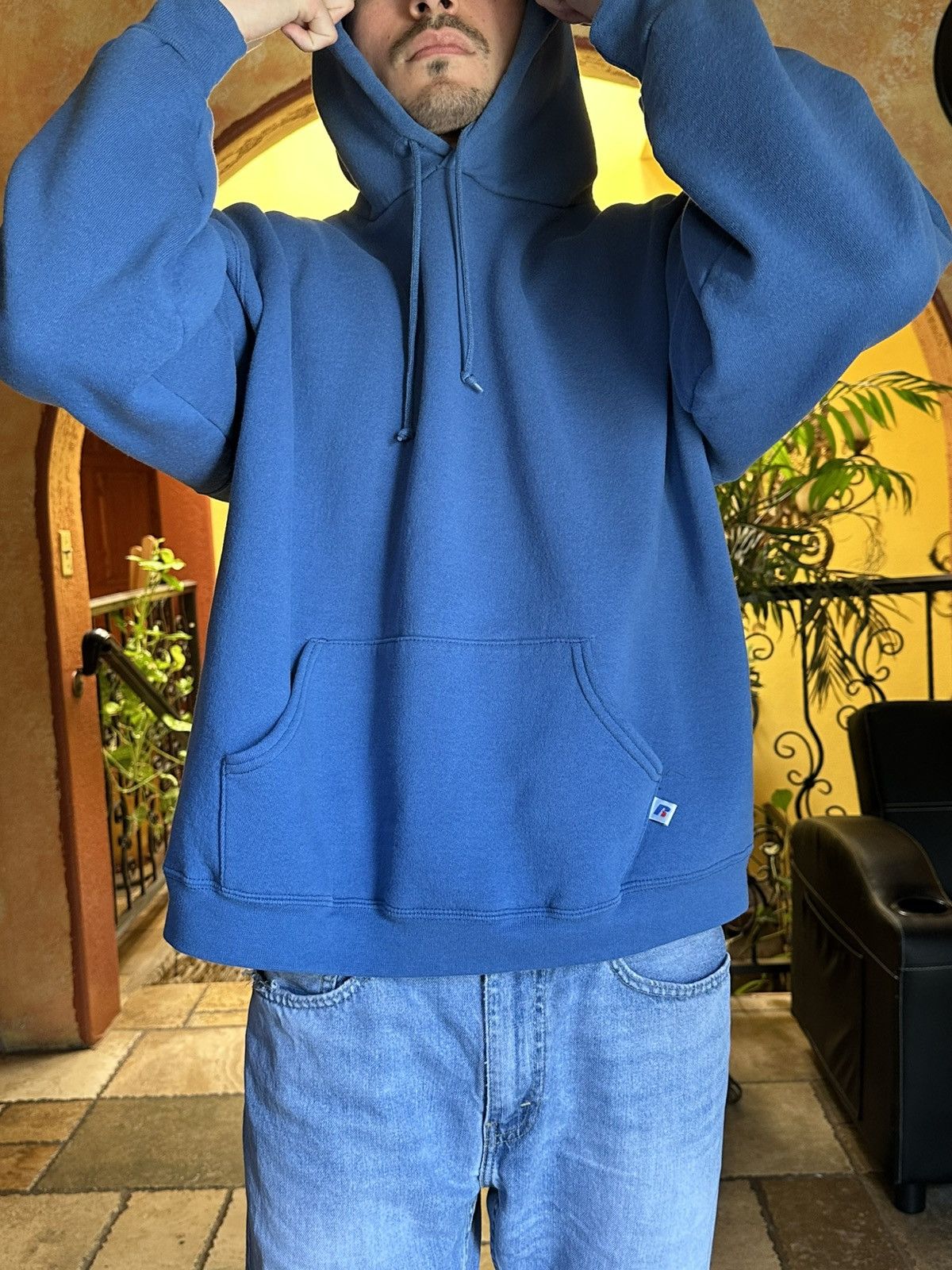 Russell Athletic RARE VINTAGE Russell Athletic BLUE Pullover Hoodie XL Size US XL / EU 56 / 4 - 8 Thumbnail