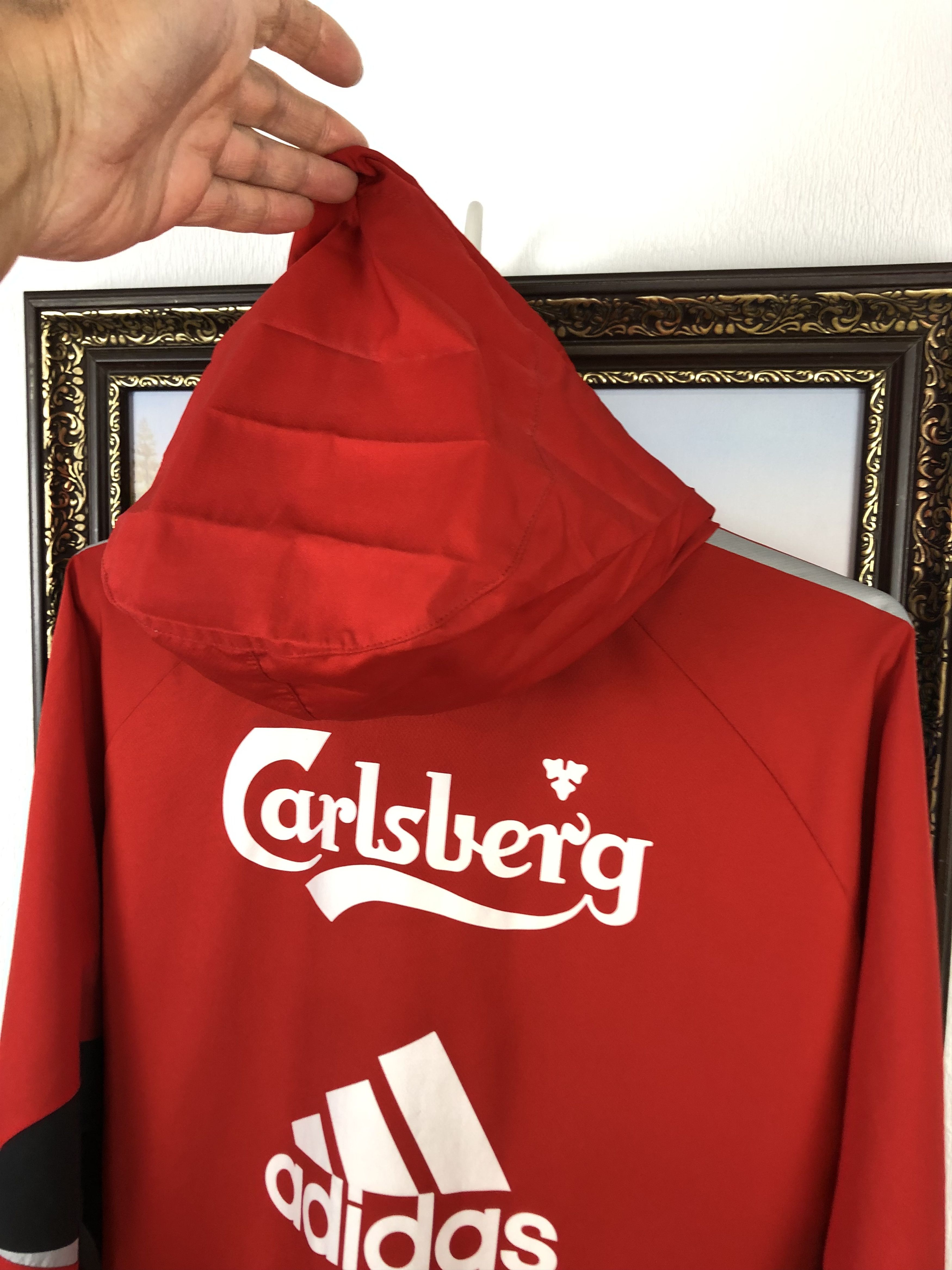 Adidas Vintage Liverpool Football Jacket Sweatshirt Hooded Soccer Size US L / EU 52-54 / 3 - 17 Thumbnail