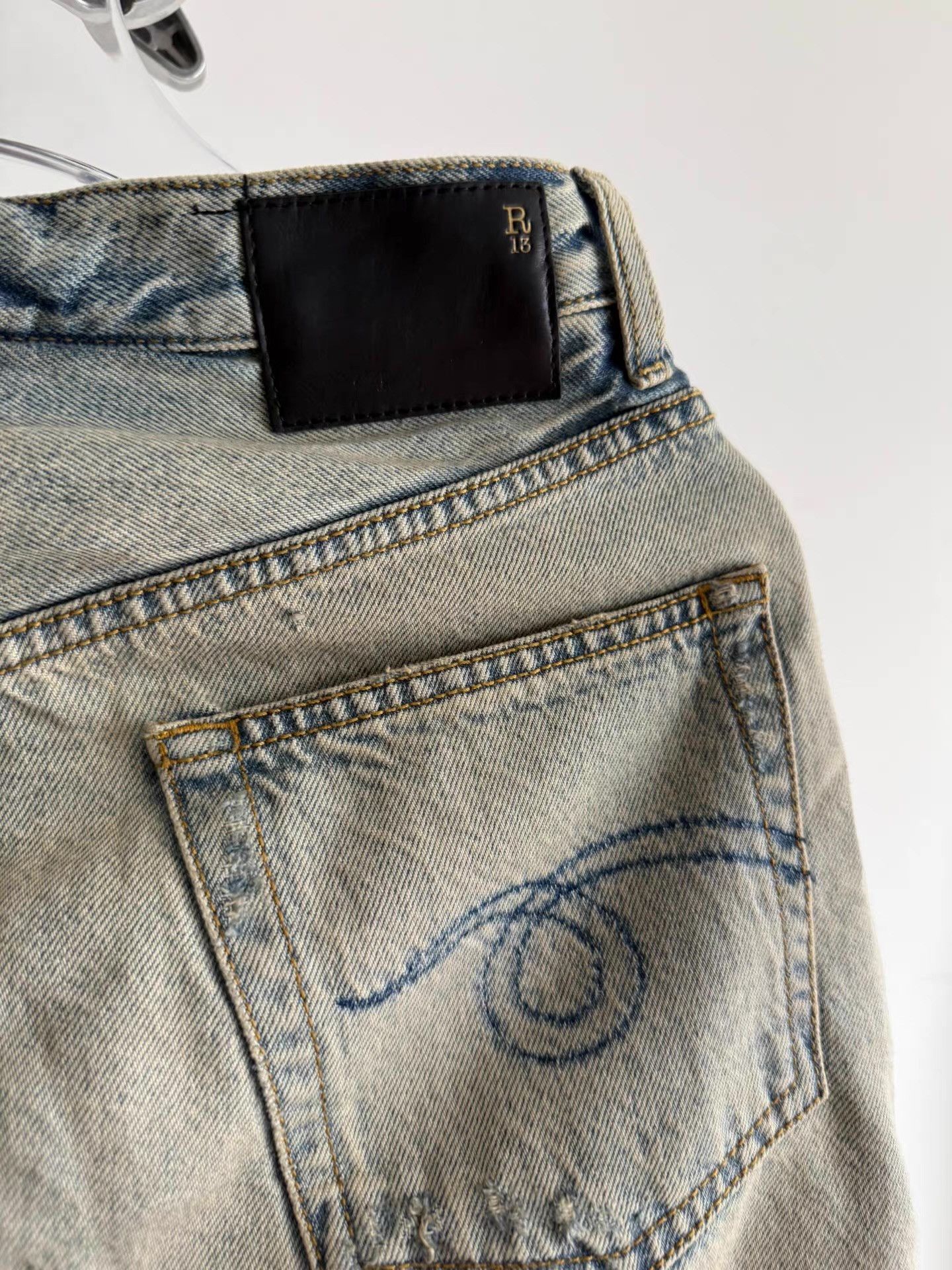R13 R13 distressed vintage jeans Q17 Size US 34 / EU 50 - 6 Thumbnail