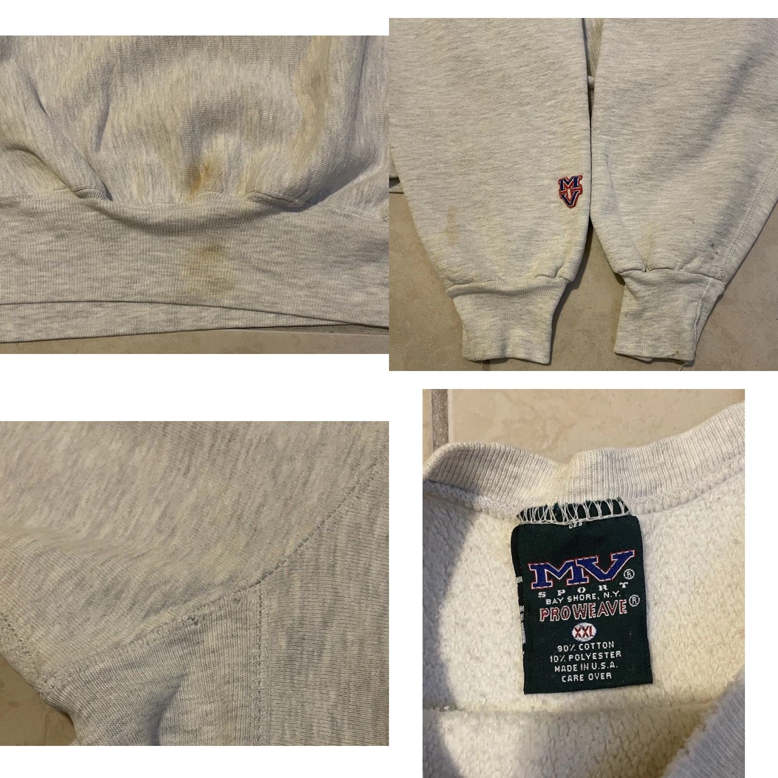 Vintage VINTAGE 90s Stanford University Faded Reverse Weave Sweatshirt XXL College PE Grunge Size US XXL / EU 58 / 5 - 9 Thumbnail
