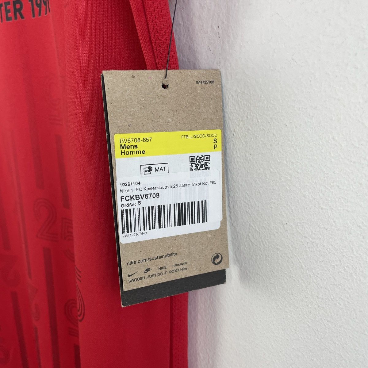 Nike 1. FC Kaiserslautern Nike Jersey Deutscher Meister 1998 sz S Size US S / EU 44-46 / 1 - 6 Thumbnail