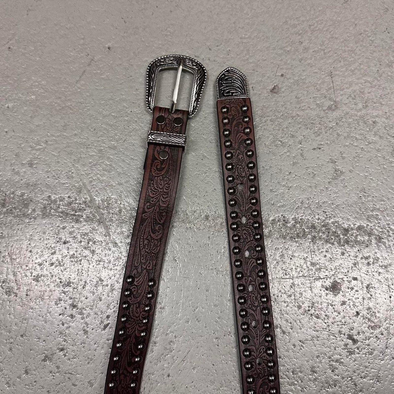 Other Vintage brown western studded metal WMNS Size ONE SIZE - 3 Thumbnail