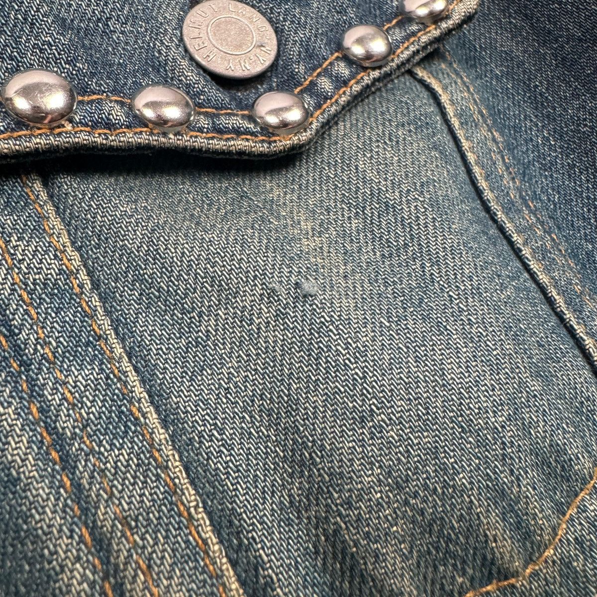 Helmut Lang SS03 Studded Denim Jacket Size US S / EU 44-46 / 1 - 6 Thumbnail