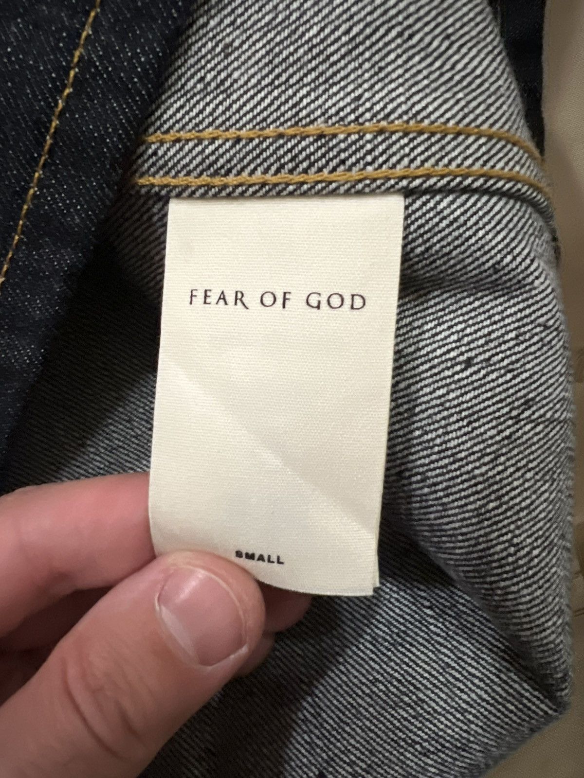 Fear of God Fear of God Raw Selvedge Denim Long Jacket Raw Indigo size S Size US S / EU 44-46 / 1 - 8 Thumbnail