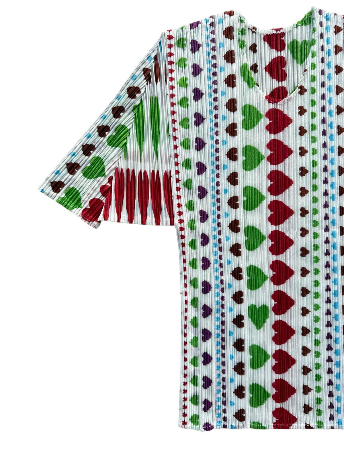 Pleats Please Issey Miyake RARE Pleats Please Issey Miyake heart print top Size ONE SIZE - 2 Thumbnail