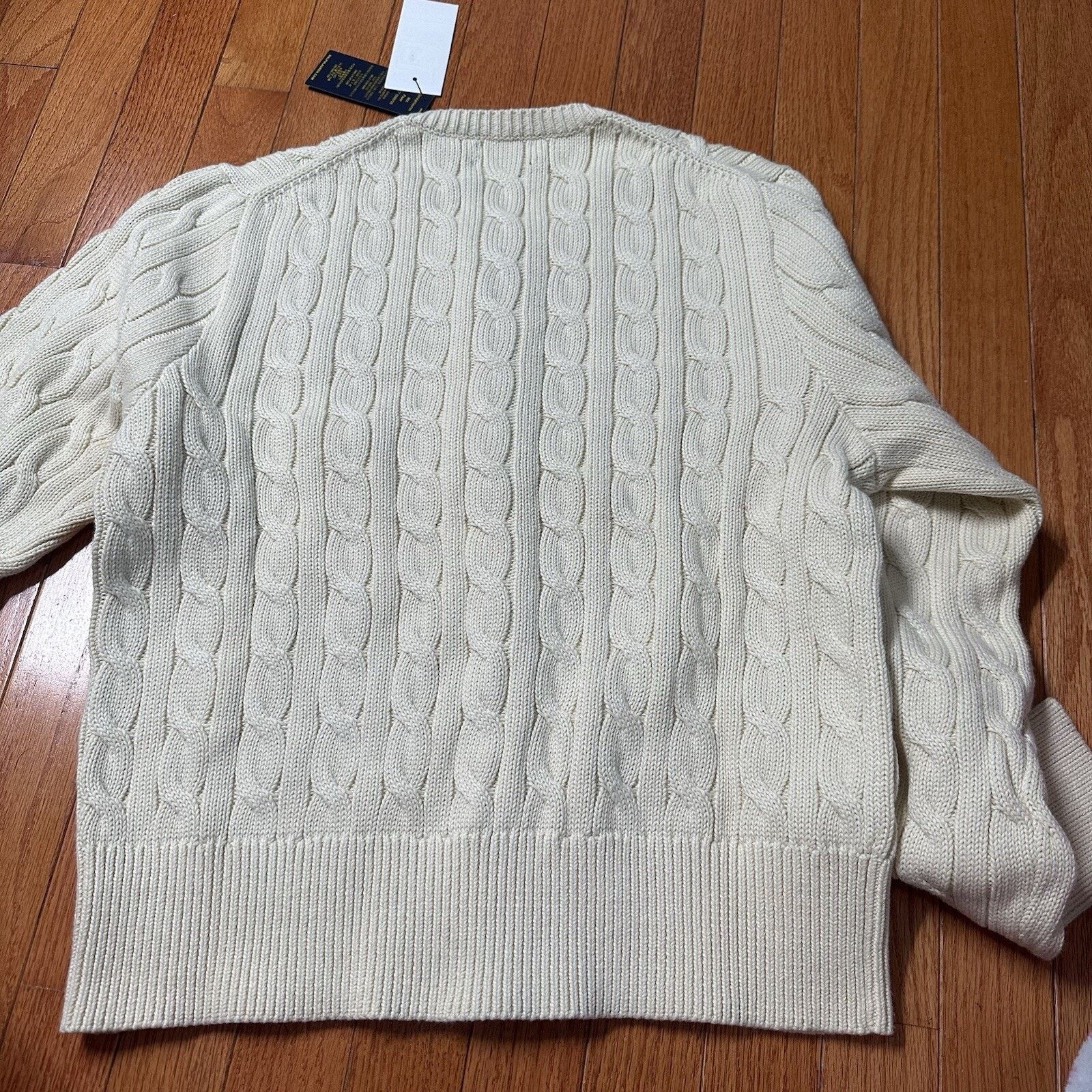 Ralph Lauren Polo Ralph Lauren Women Cotton Cardigan Sweater Cream XL Size XL / US 12-14 / IT 48-50 - 2 Thumbnail