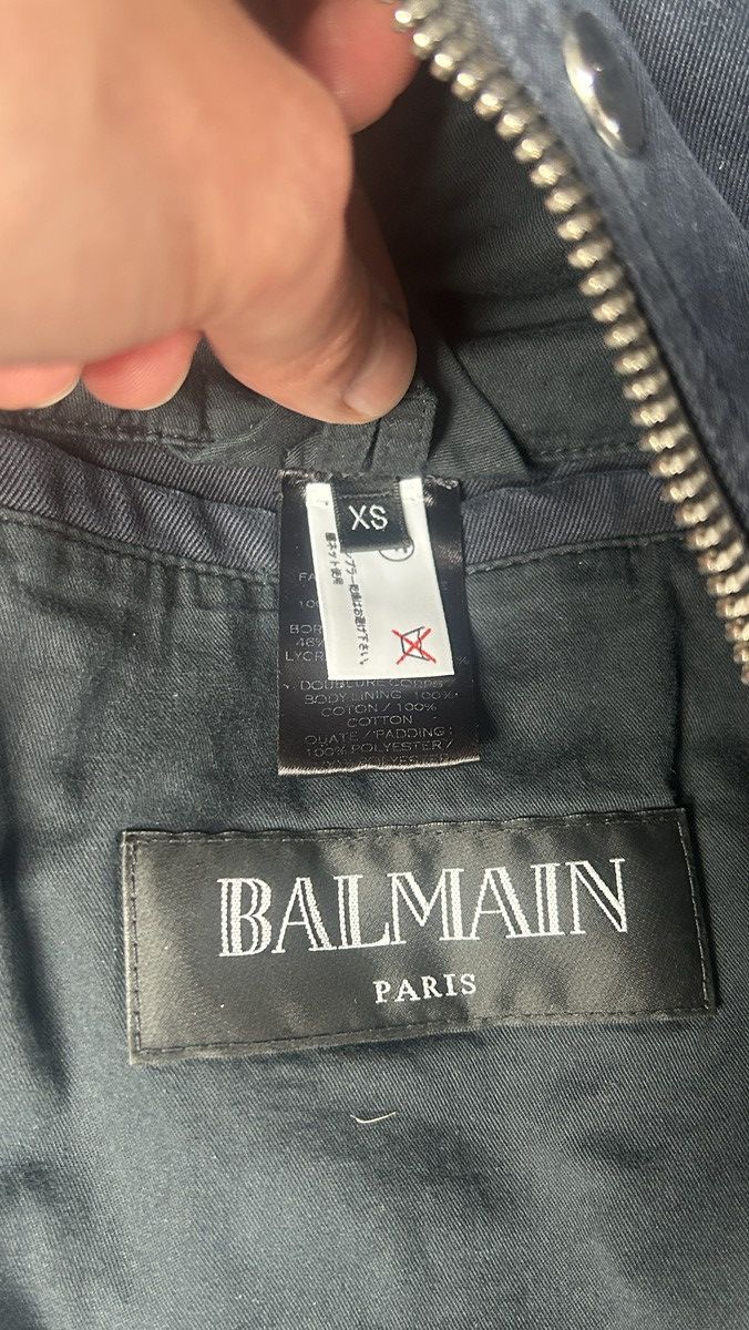 Balmain Hooded Biker Vest by Oliver Rouseting Size US XS / EU 42 / 0 - 3 Thumbnail