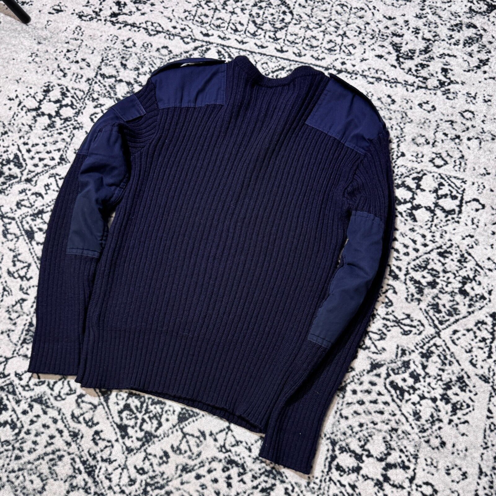 Vintage Vintage Blue Navy Wool Sweater Size L Plissed Civil Defence Size US L / EU 52-54 / 3 - 14 Thumbnail