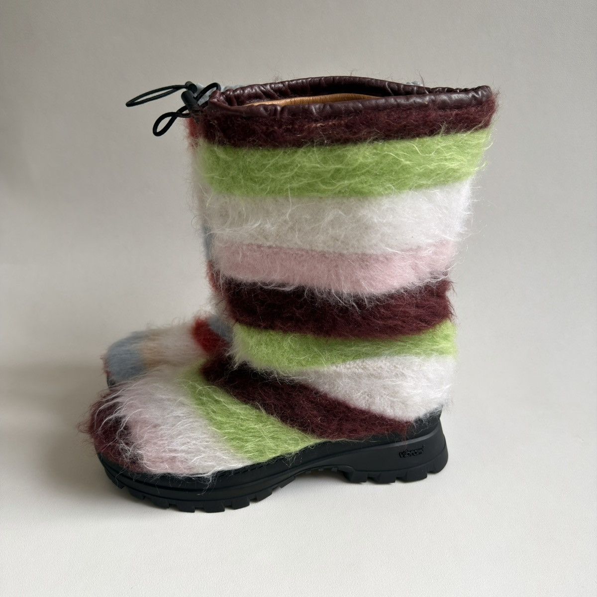 Marni Sample Striped Mohair Engineer Boots Size US 10 / EU 43 - 15 Thumbnail