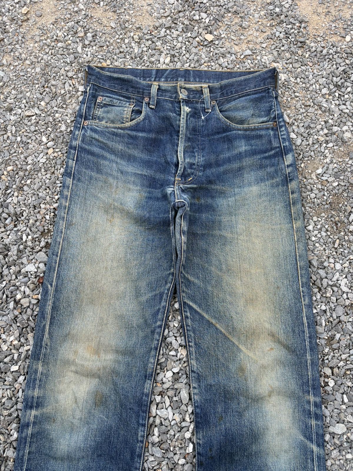 Kapital VINTAGE LEVIS 503B BIG E SELVEDGE RUSTY DISTRESSED DENIM Size US 32 / EU 48 - 7 Thumbnail