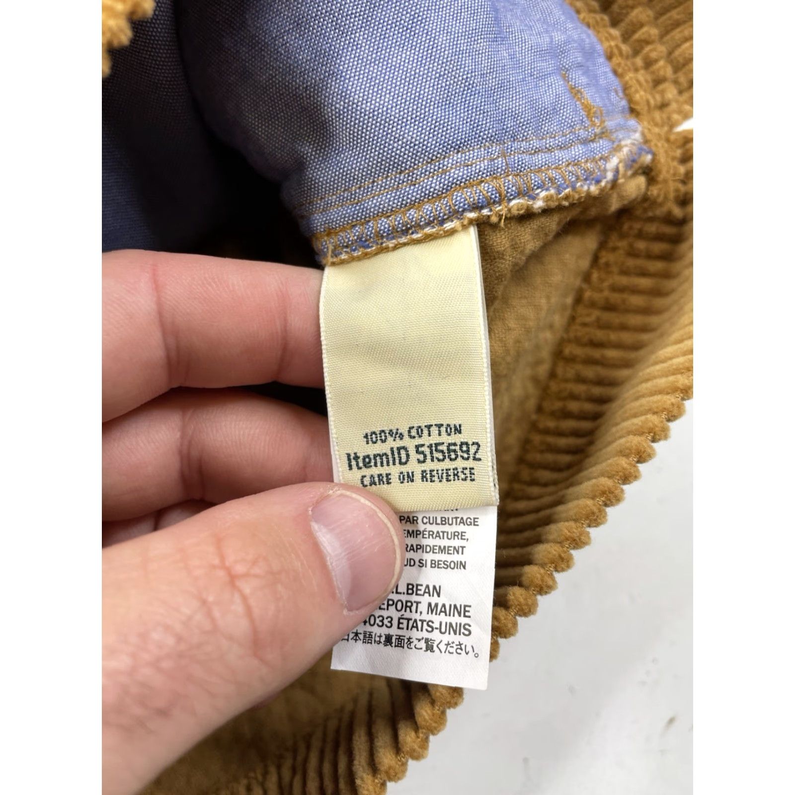 Vintage VINTAGE L.L. Bean Shirt Shacket Womens XL Tall Corduroy Button Up Long Sleeve Brown Size XL / US 12-14 / IT 48-50 - 5 Thumbnail