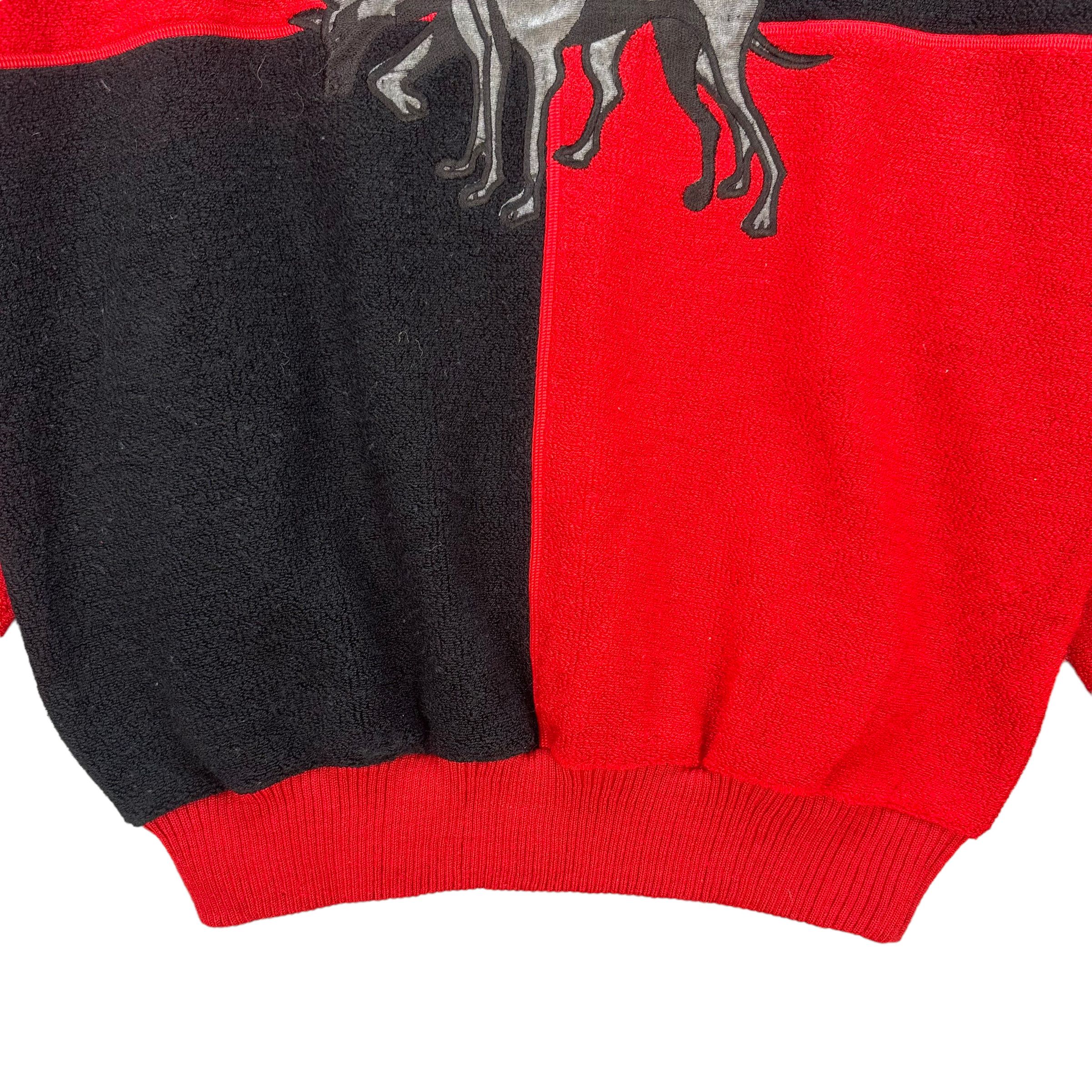 Japanese Brand DOBERMANN EMBROIDERED GRAPHIC KNITTED SWEATSHIRTS #8612-017 Size US L / EU 52-54 / 3 - 3 Thumbnail