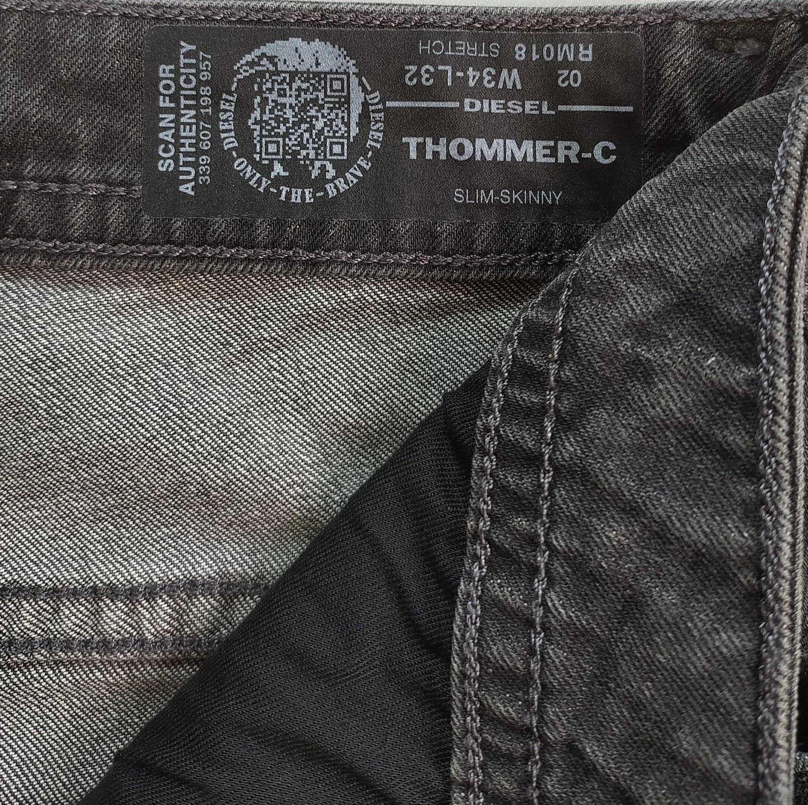 Diesel Diesel THOMMER-C L.32 MENS JEANS T/9796 Size US 34 / EU 50 - 7 Thumbnail