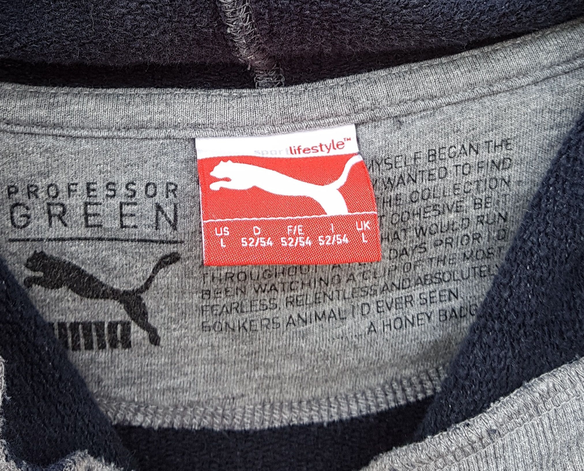 Puma Puma x Professor Green Honey Badger Hoodie Size US L / EU 52-54 / 3 - 6 Thumbnail