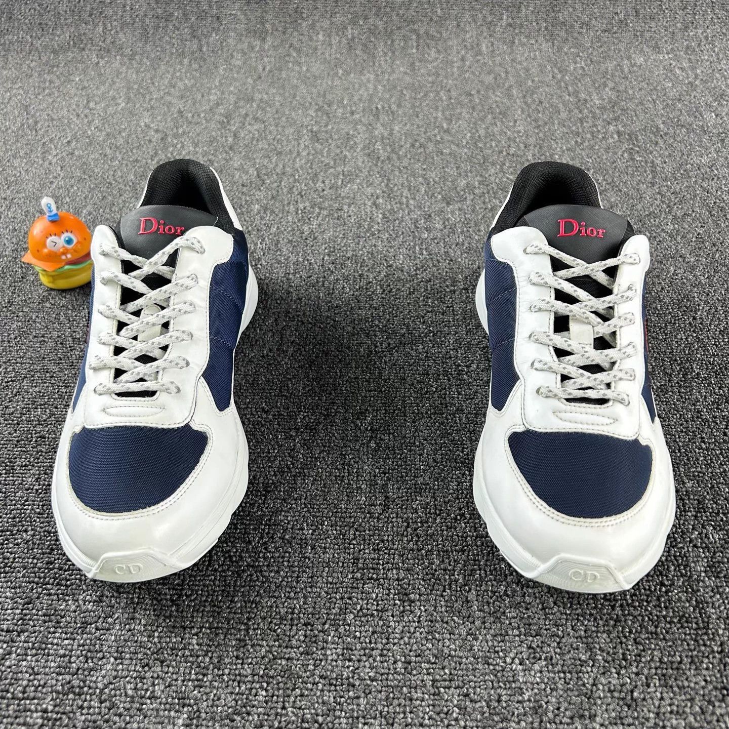 Dior Dior white and blue colorblock sneakers size 40 Size US 7 / EU 40 - 2 Thumbnail