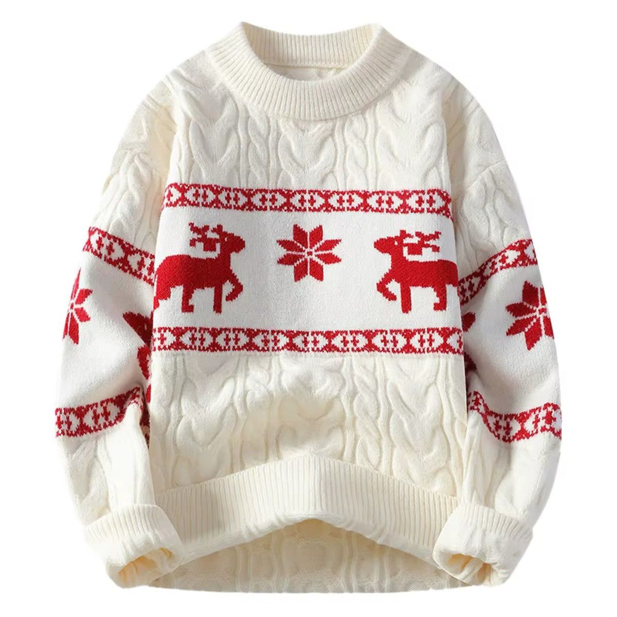 Japanese Brand × Vintage Cashmere Christmas Deer Warm Winter Sweater Size US M / EU 48-50 / 2 - 1 Thumbnail