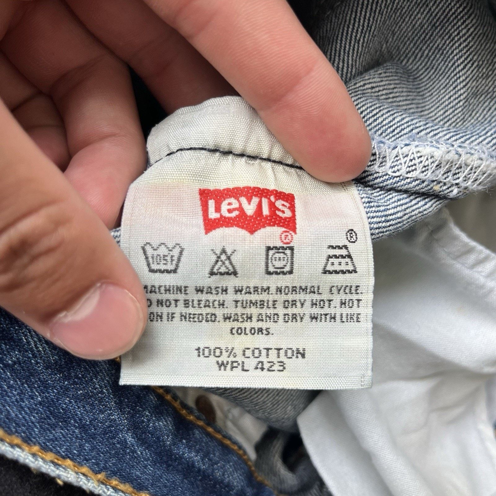 Levi's Vintage Levi’s 501xx Jeans Men’s 33 X 32 Dark Wash Indigo We Size US 33 - 9 Thumbnail