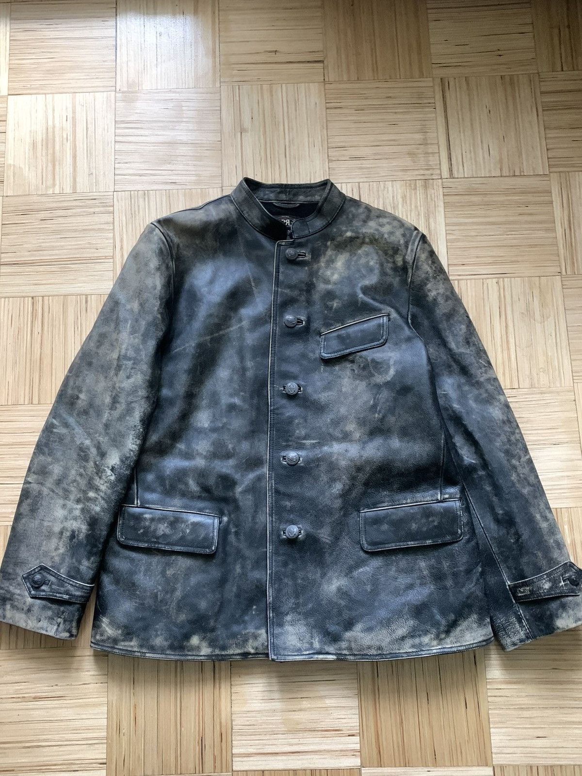 RRL Ralph Lauren Ralph Lauren Double RL RRL Leather Coat Jacket XL Size Size US XL / EU 56 / 4 - 1 Thumbnail
