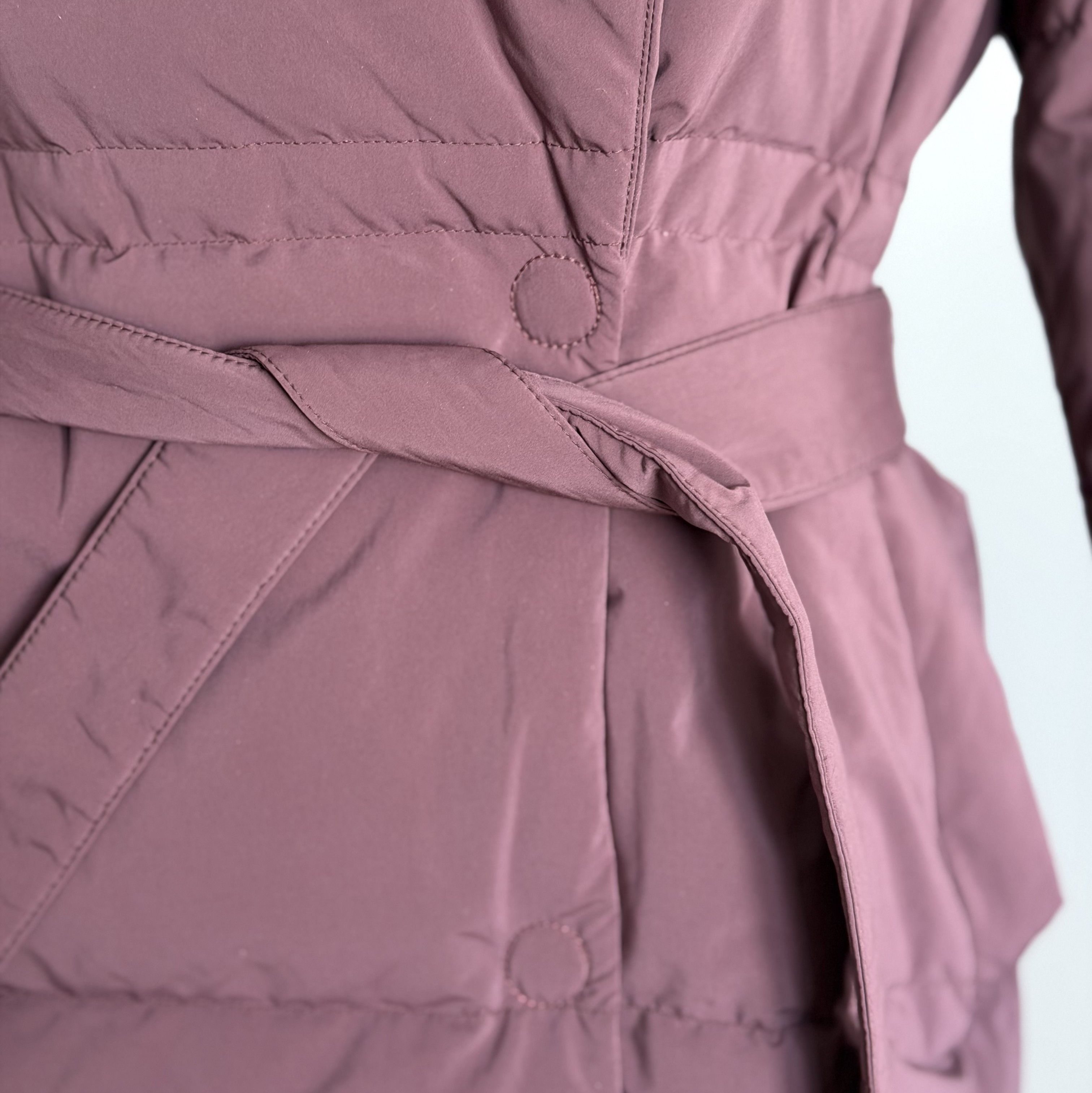 Other DUNO Long Down Coat Puffer Jacket Size 44 M Burgundy Luxury Size M / US 6-8 / IT 42-44 - 6 Thumbnail