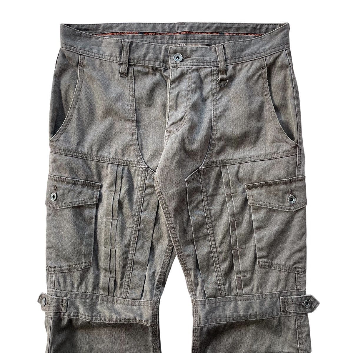 If Six Was Nine 2000s NCFM - Flare Bondage Multipocket Cargo Pants Size US 33 - 3 Thumbnail