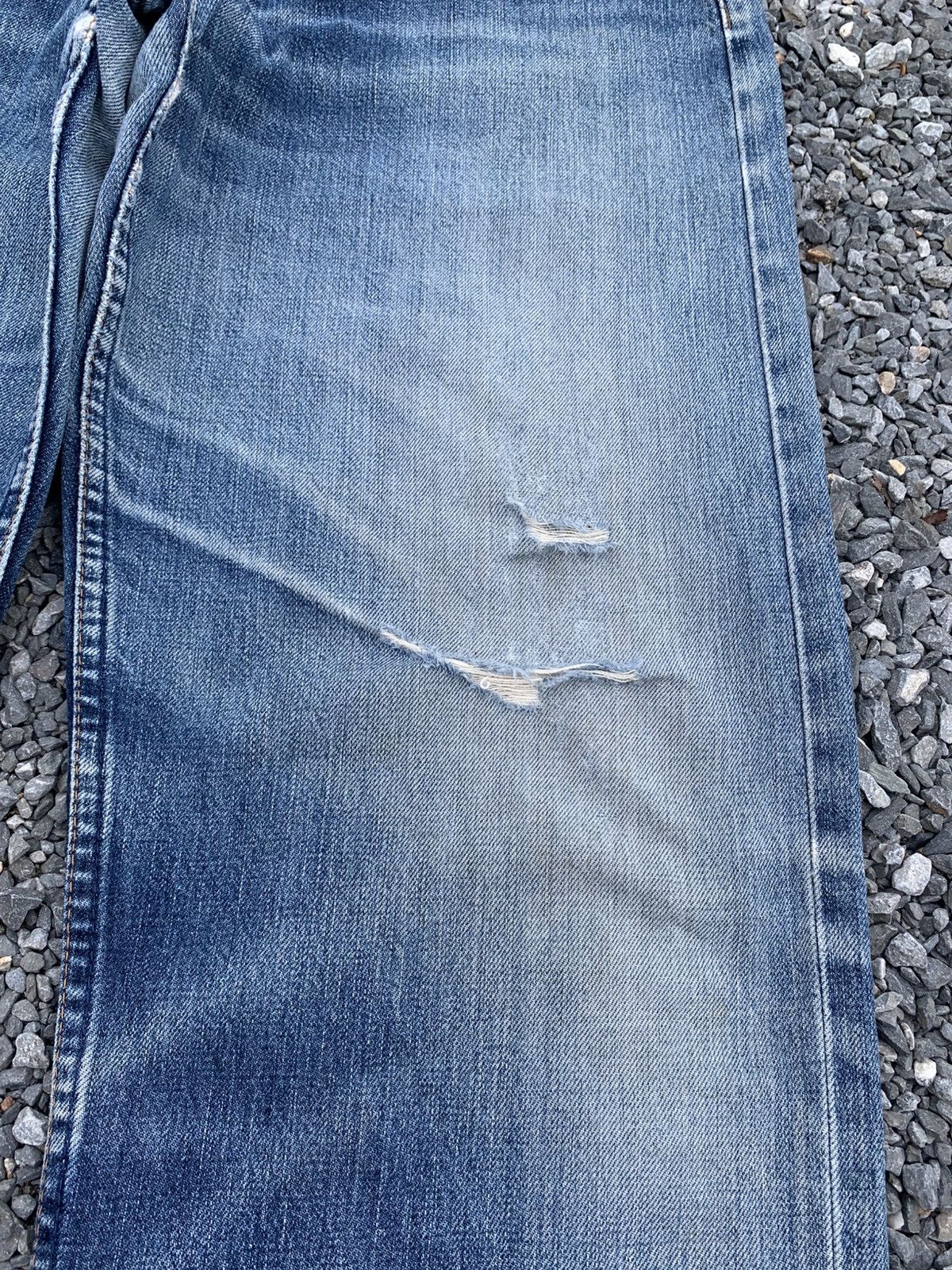 Kapital VINTAGE LEVI'S 503 SELVEDGE FADED LOOSE DSITRESSED DENIM Size US 36 / EU 52 - 21 Thumbnail