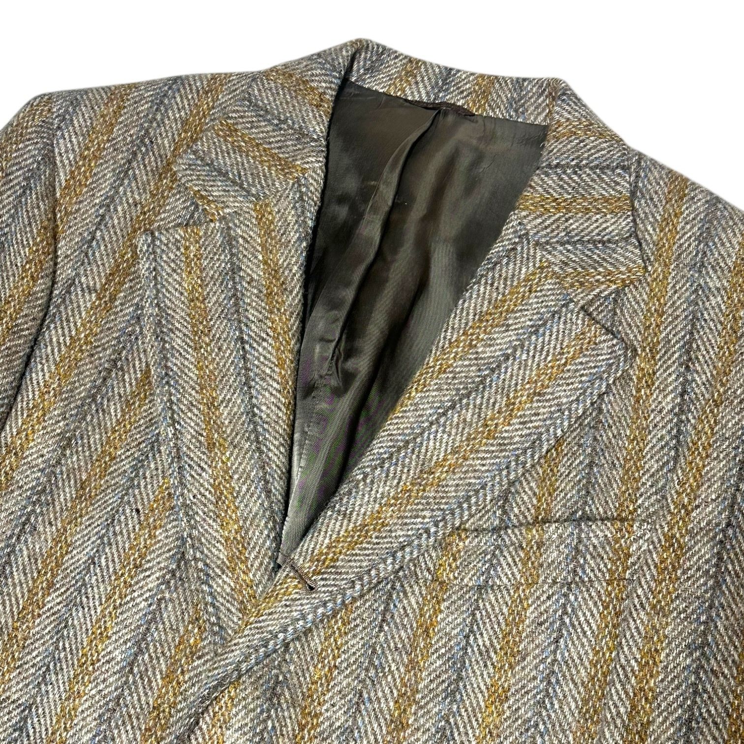 Harris Tweed Vintage Harris Tweed Striped Blazer Sport Coat Men's 42R Size 42R - 6 Thumbnail