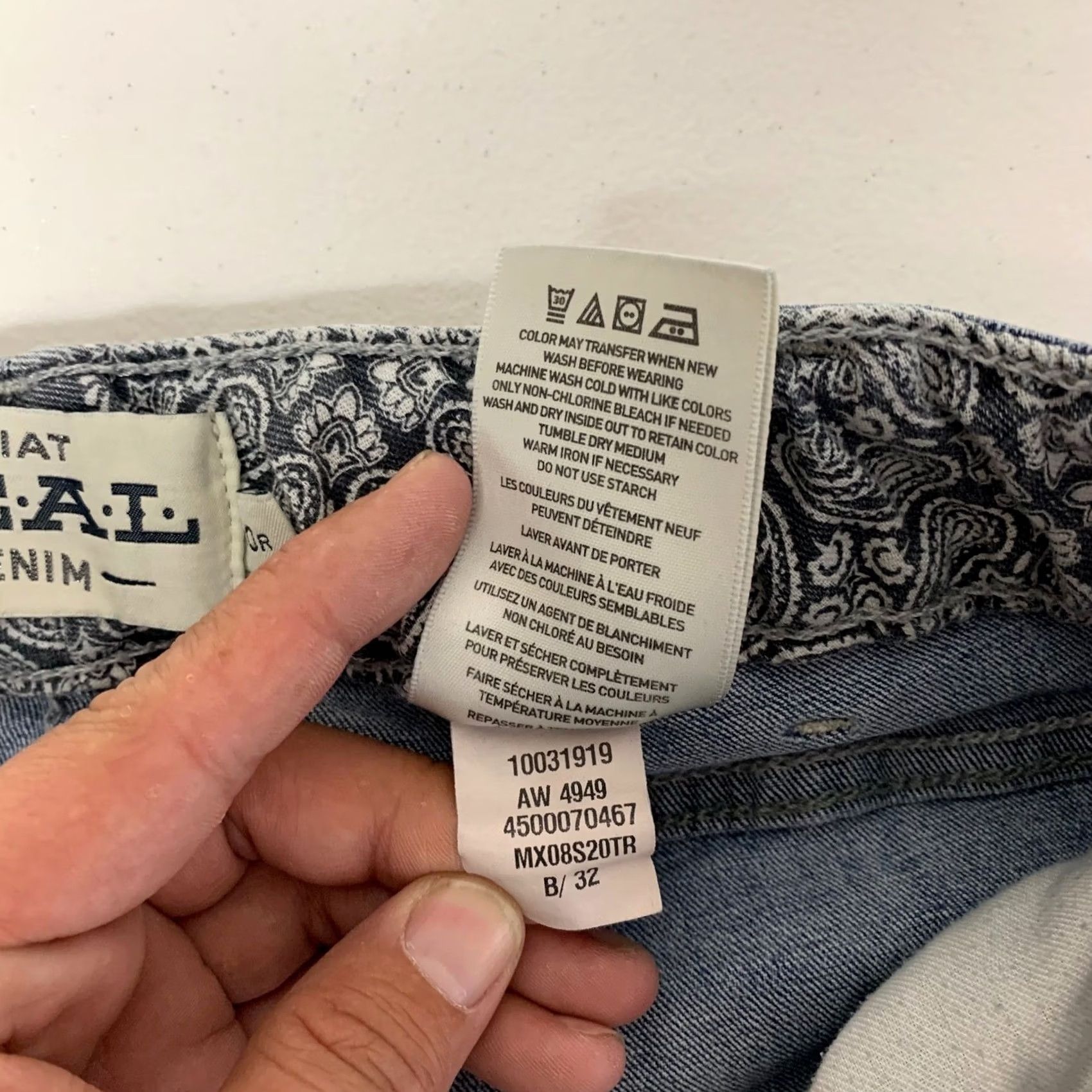 Ariat Ariat REAL Denim Skinny Jeans Womens 30R Medium Wash Blue Embroidered Pockets 5-Pocket Design Stretch Slim Rise Mid Denim Jeans Womens Size 24" / US 00 / IT 34 - 5 Thumbnail